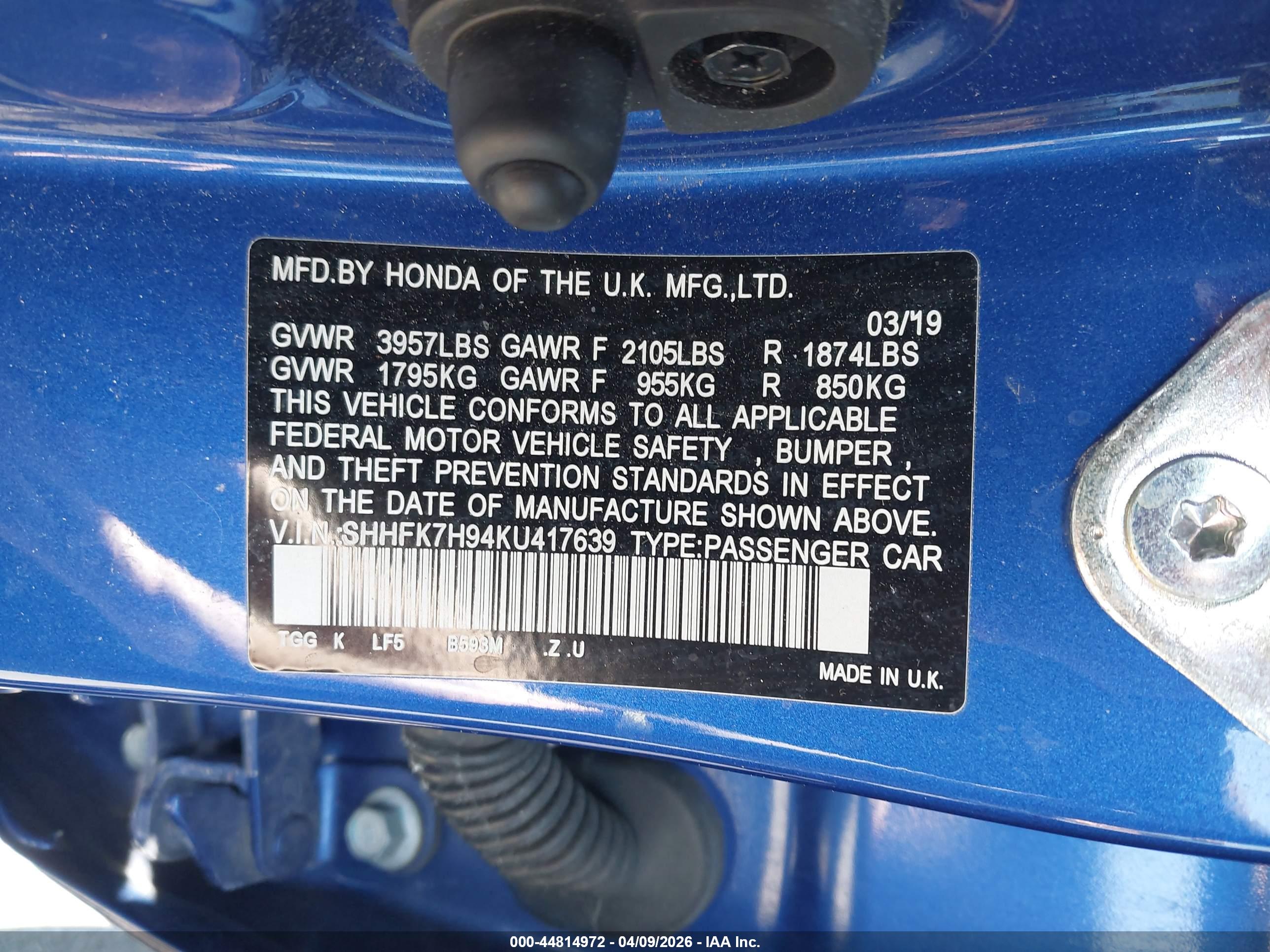 HONDA CIVIC image 9