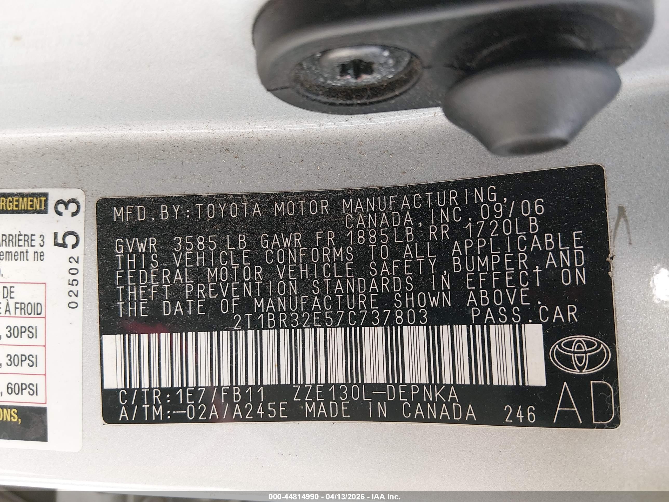 TOYOTA COROLLA image 9