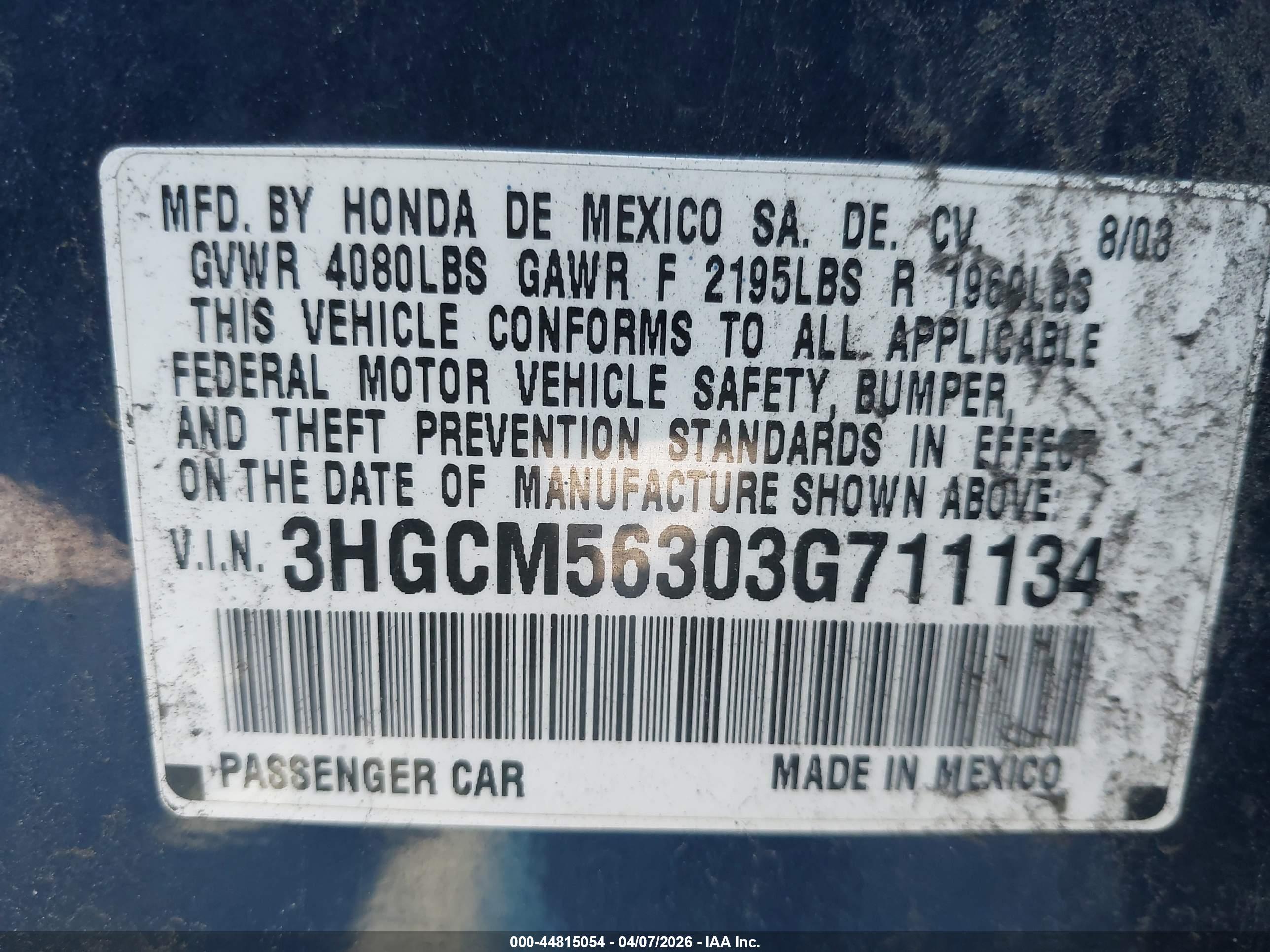 HONDA ACCORD image 9
