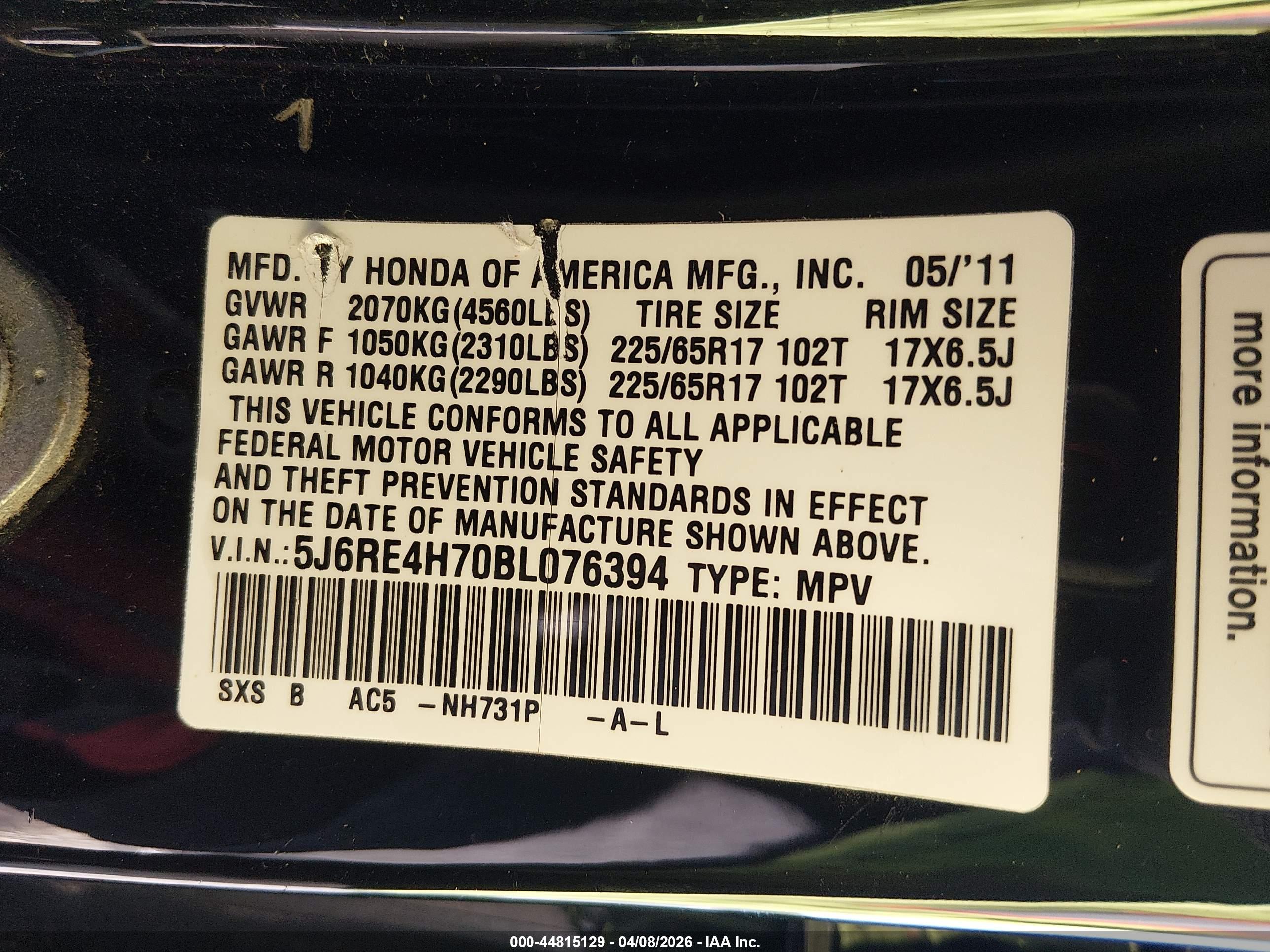 HONDA CR-V image 9