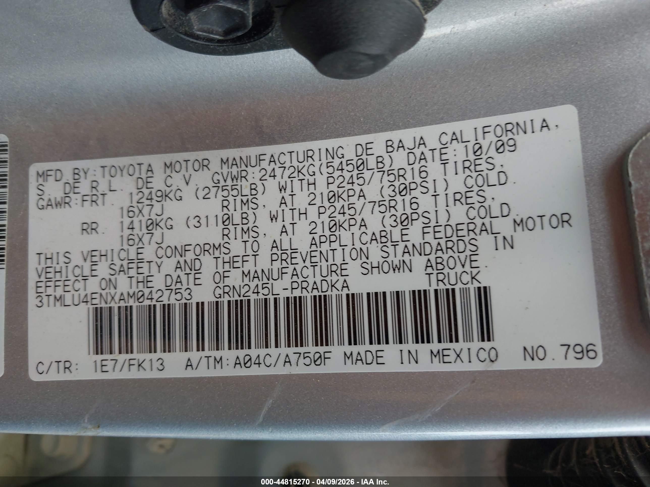 TOYOTA TACOMA image 9
