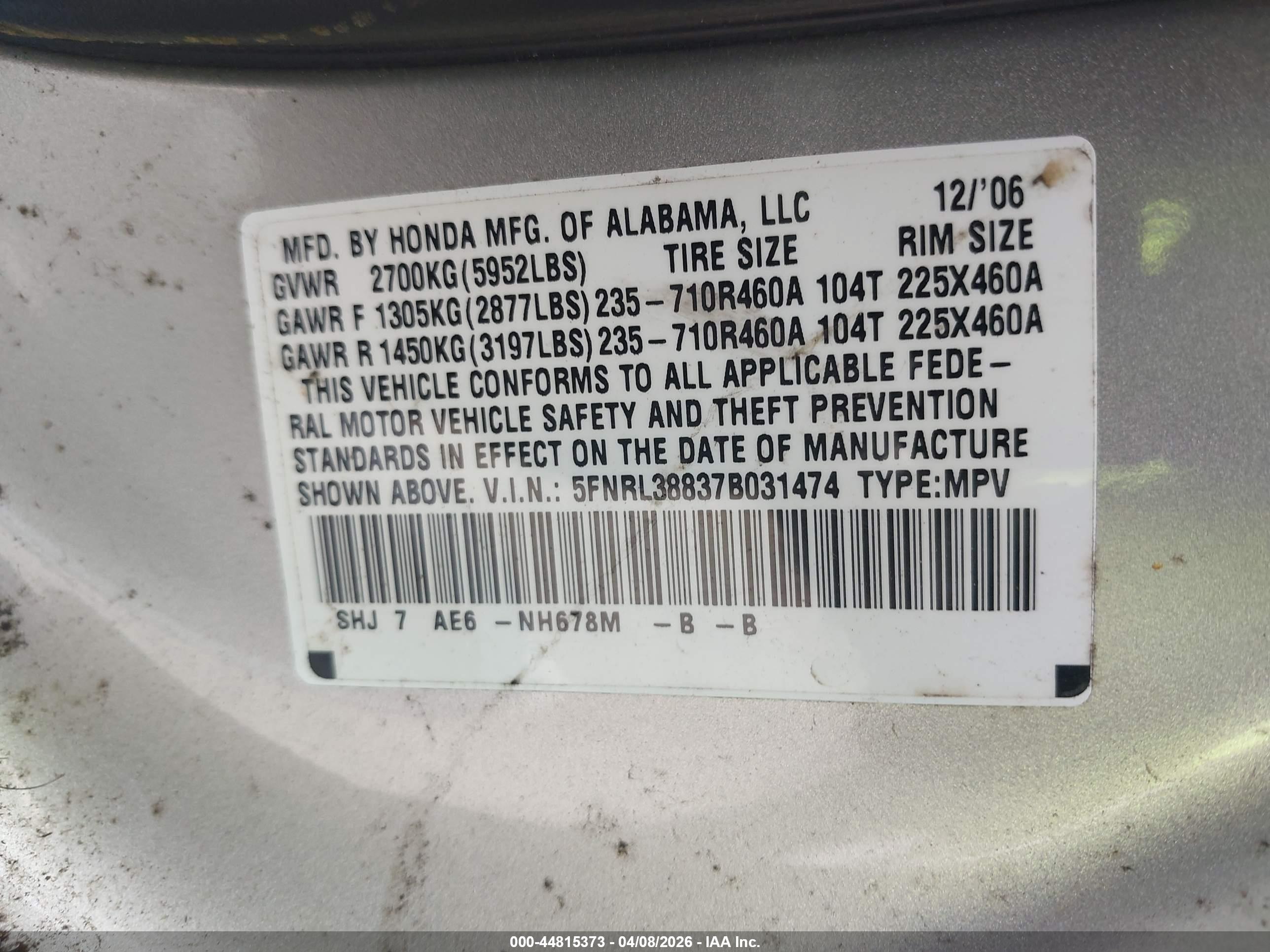 HONDA ODYSSEY image 9
