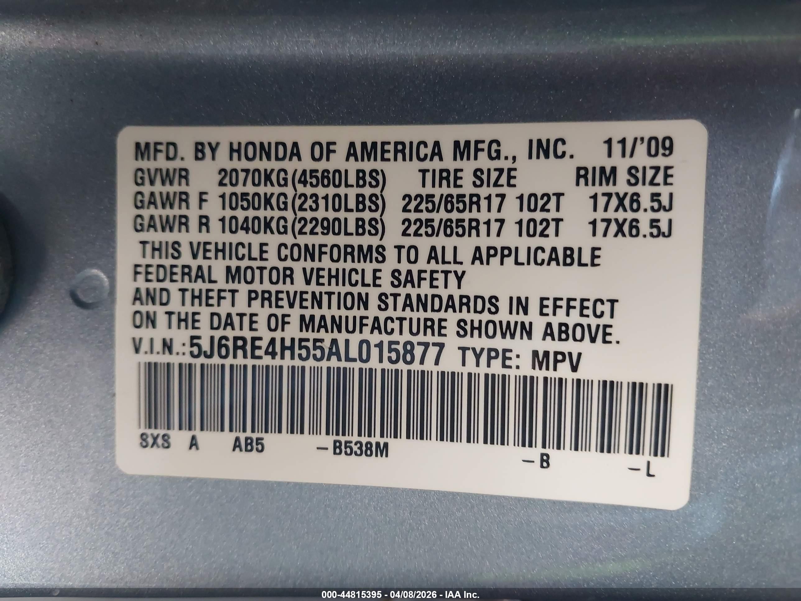 HONDA CR-V image 9