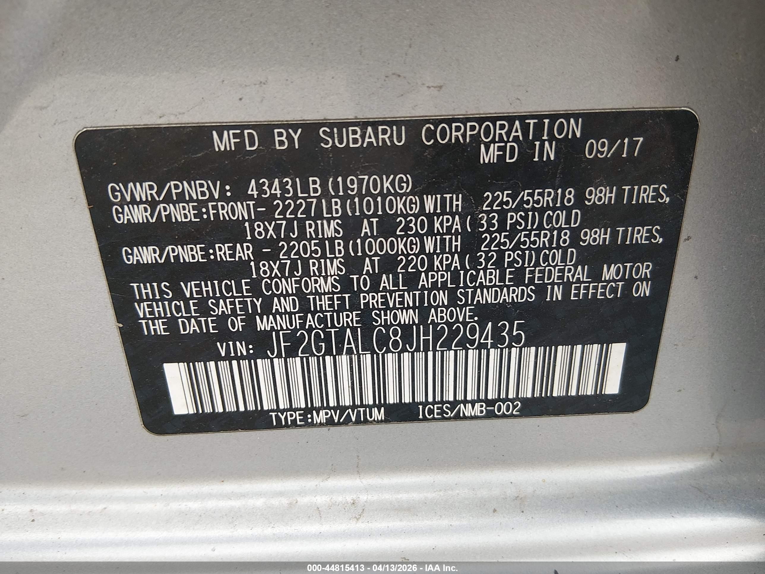 SUBARU CROSSTREK image 9
