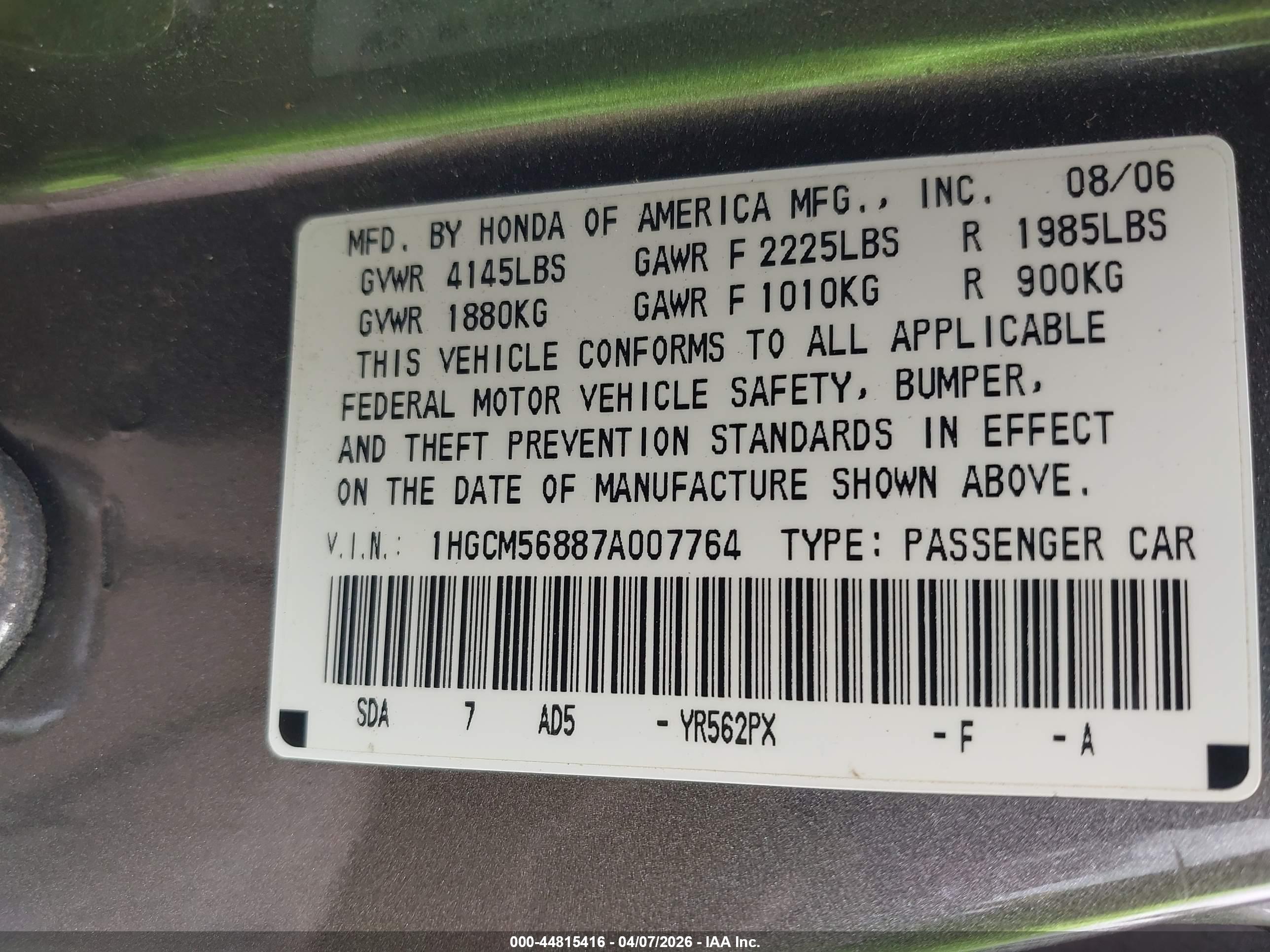 HONDA ACCORD image 9