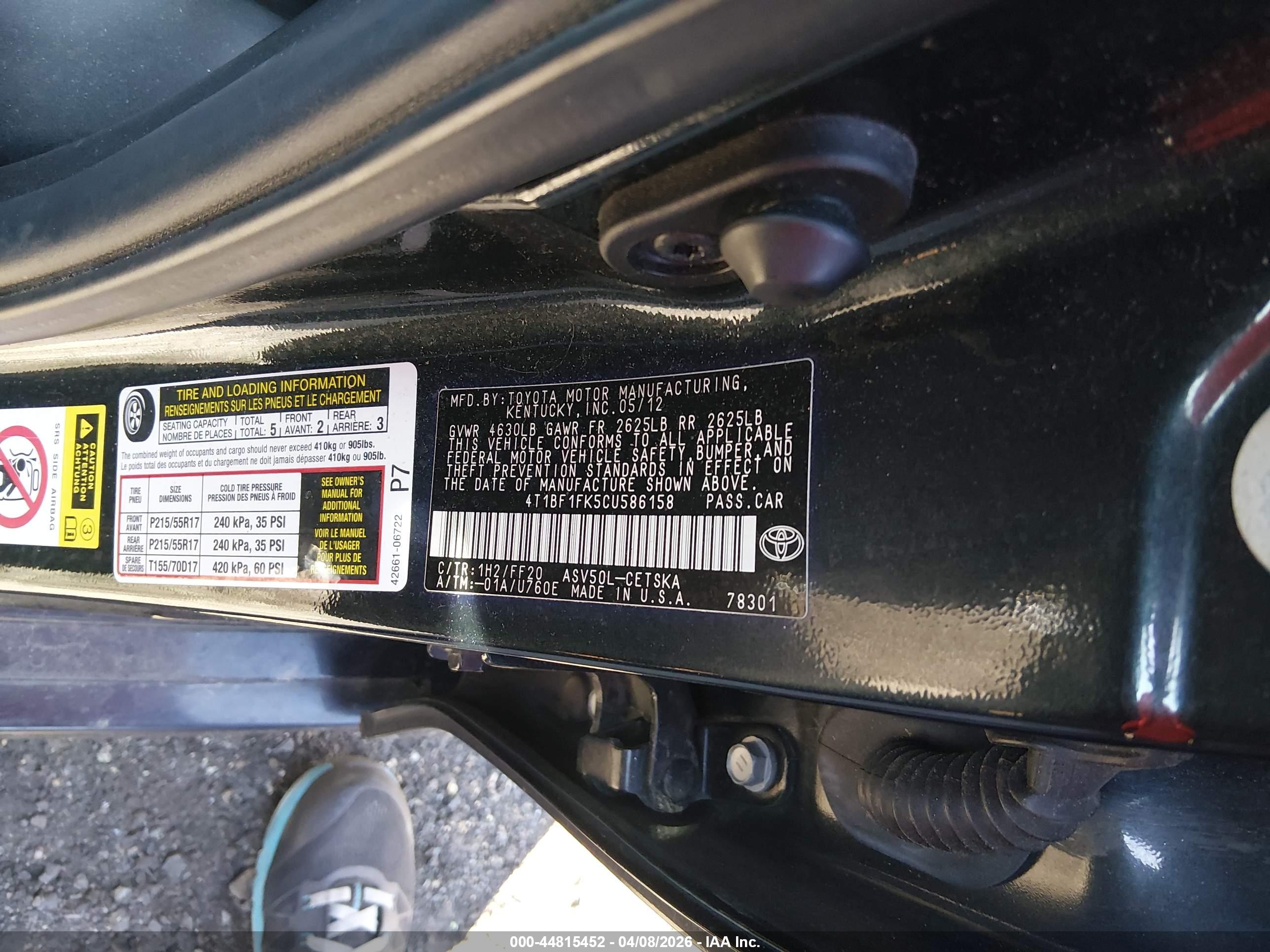 TOYOTA CAMRY image 9