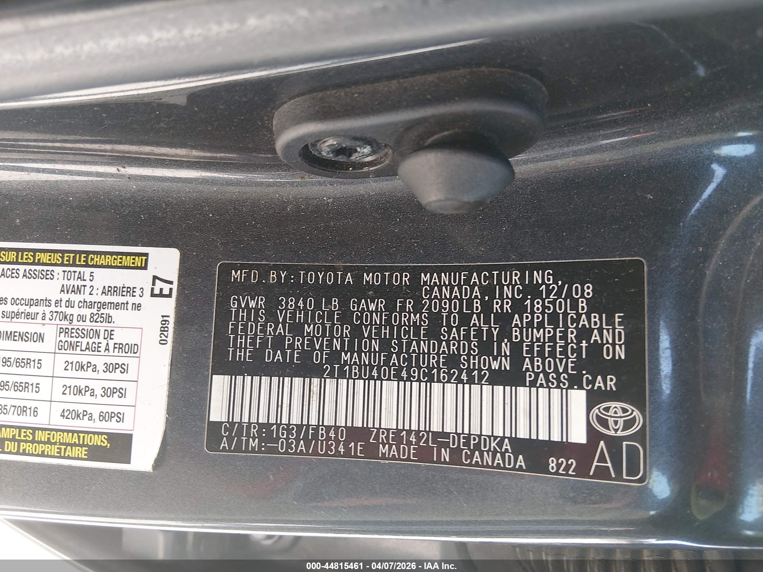 TOYOTA COROLLA image 9