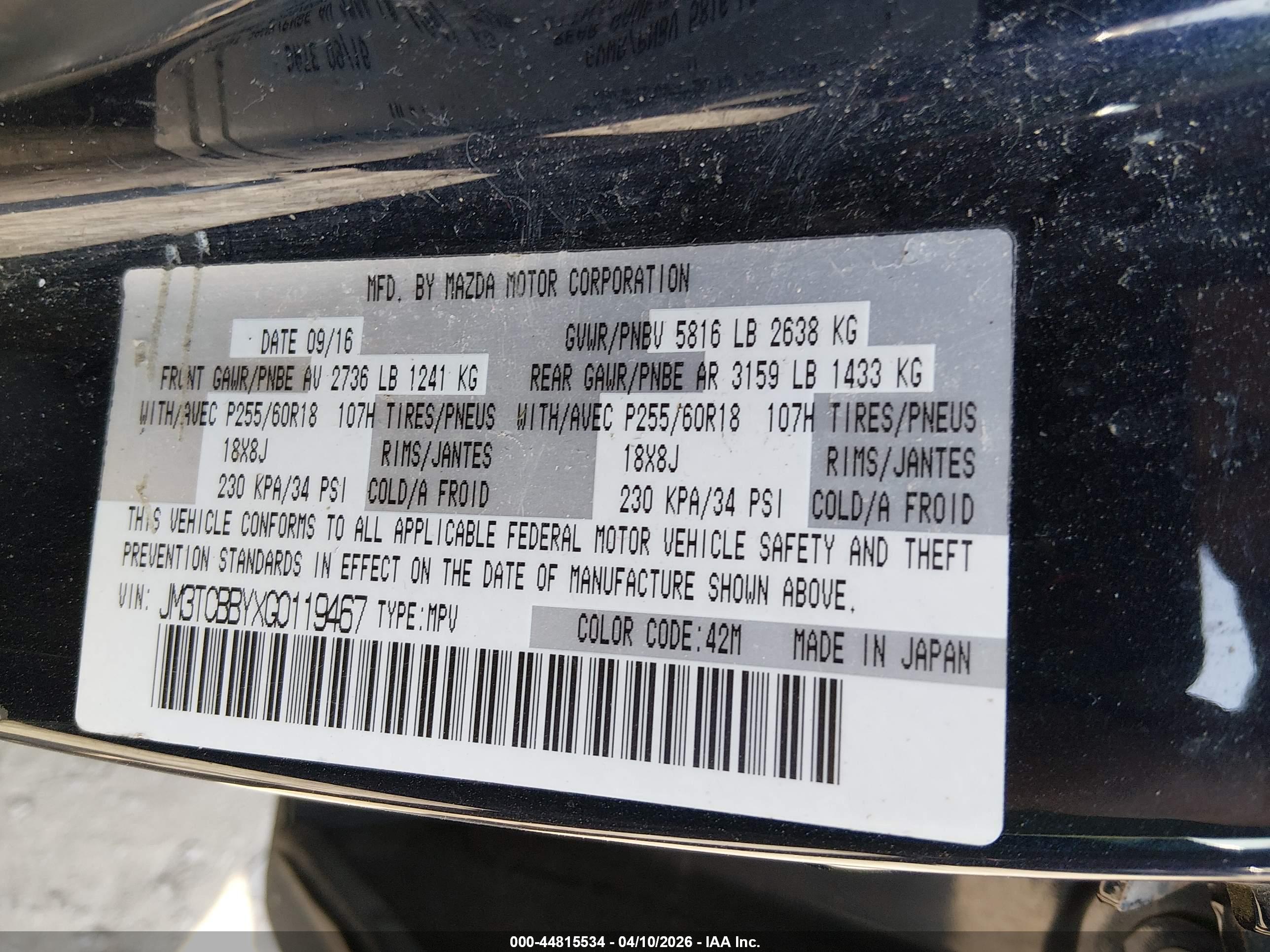 MAZDA CX-9 image 9