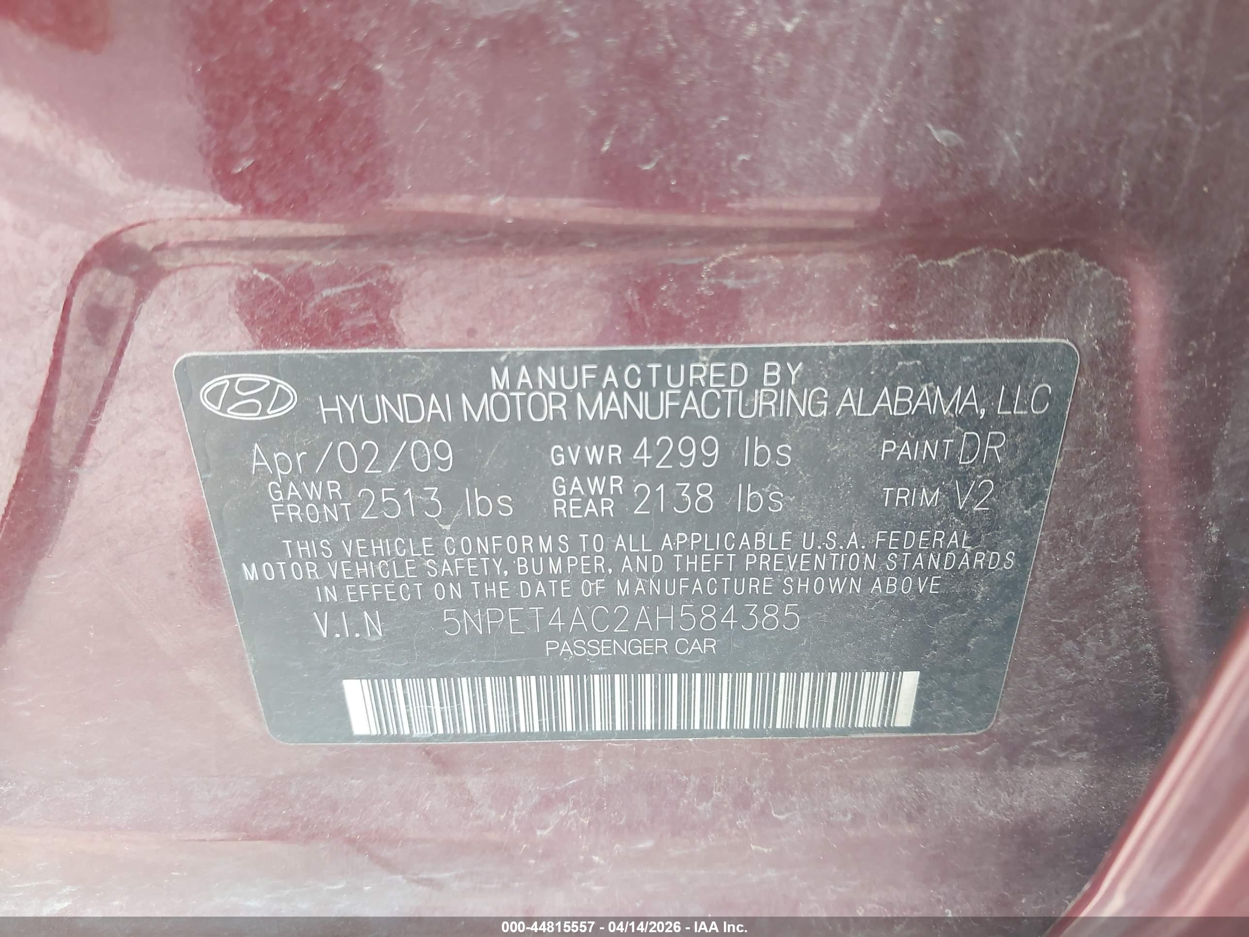 HYUNDAI SONATA image 9