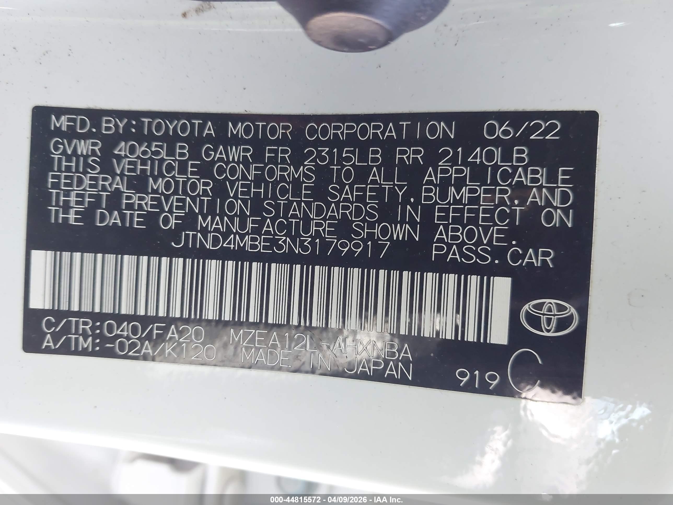 TOYOTA COROLLA image 9