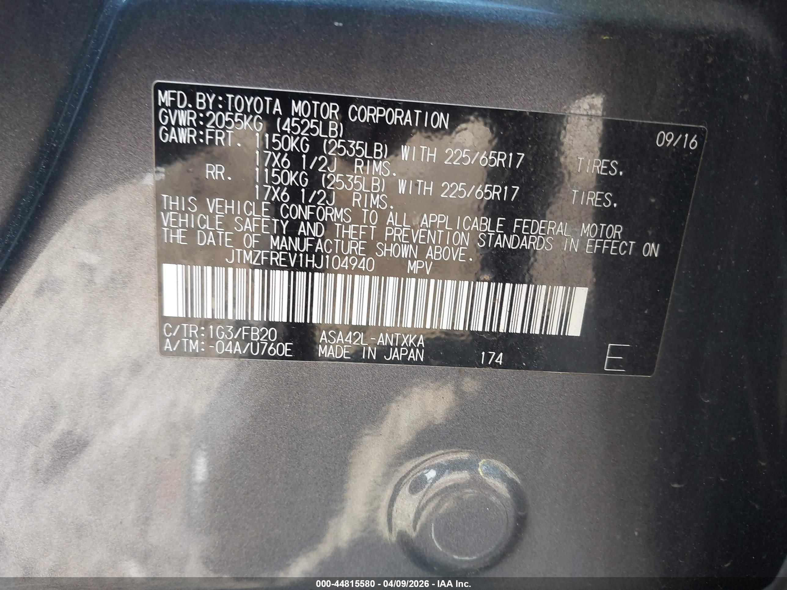 TOYOTA RAV4 image 9