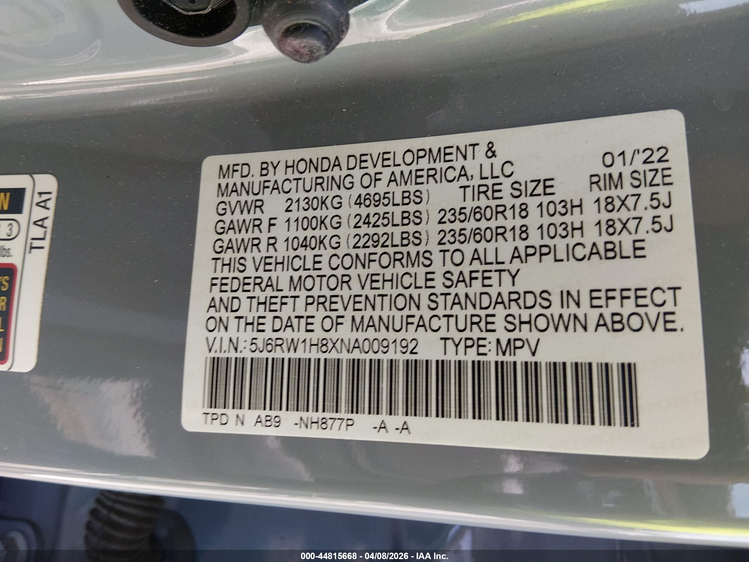HONDA CR-V image 9