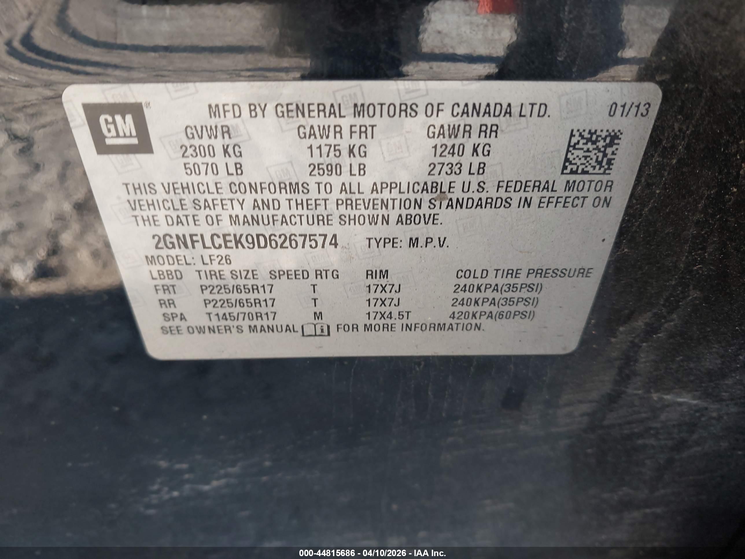 CHEVROLET EQUINOX image 9