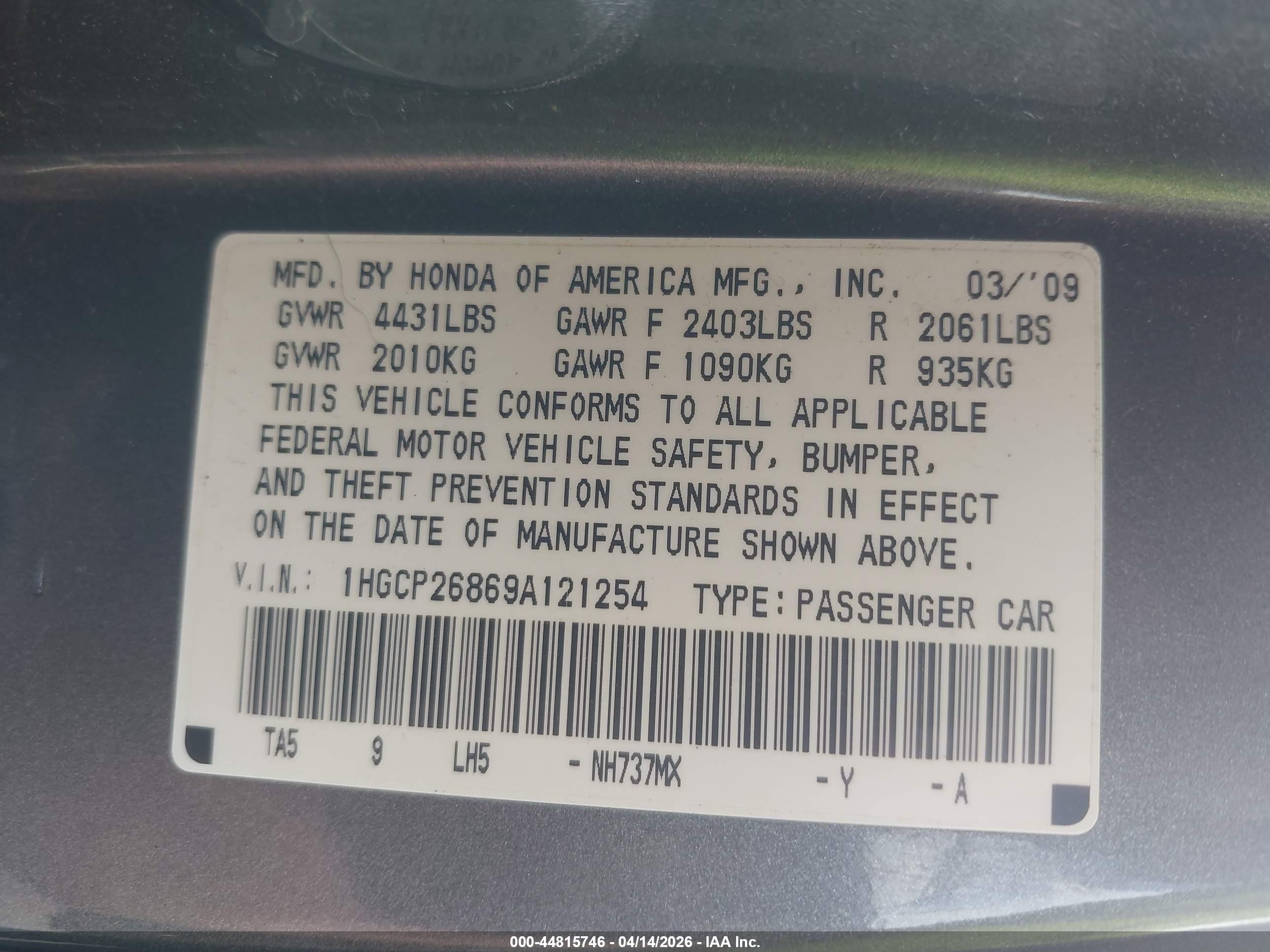 HONDA ACCORD image 9