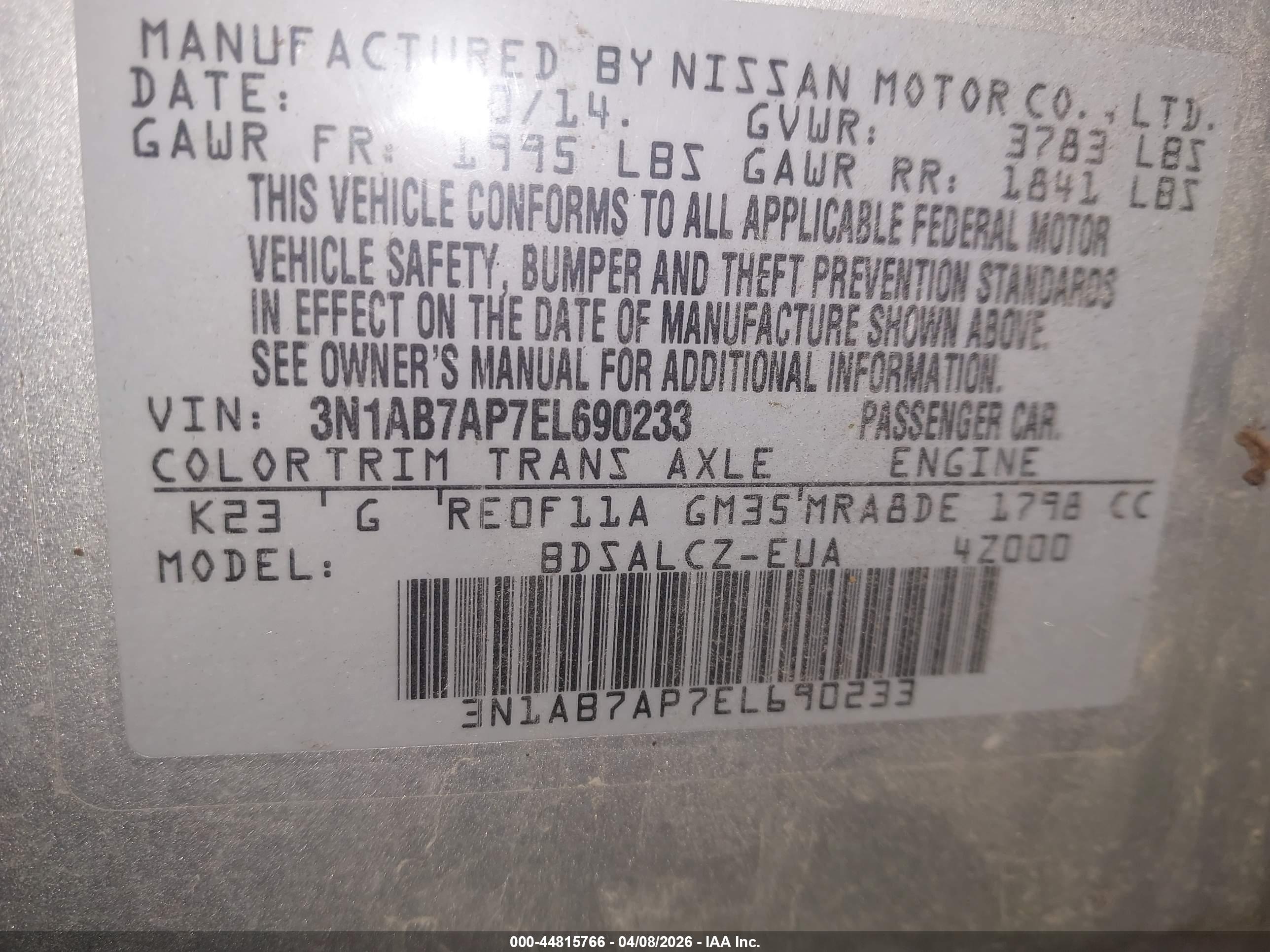 NISSAN SENTRA image 9