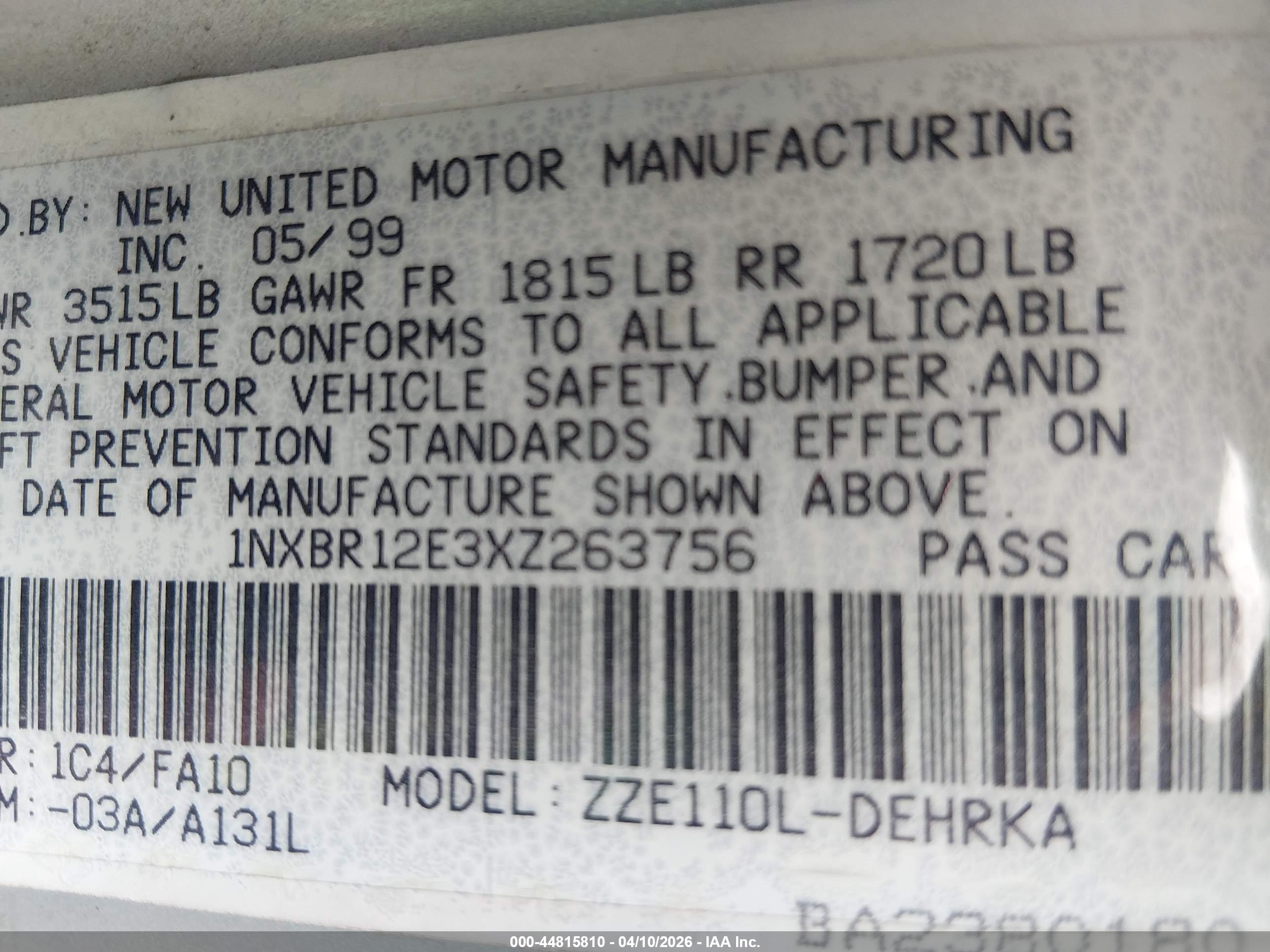 TOYOTA COROLLA image 9