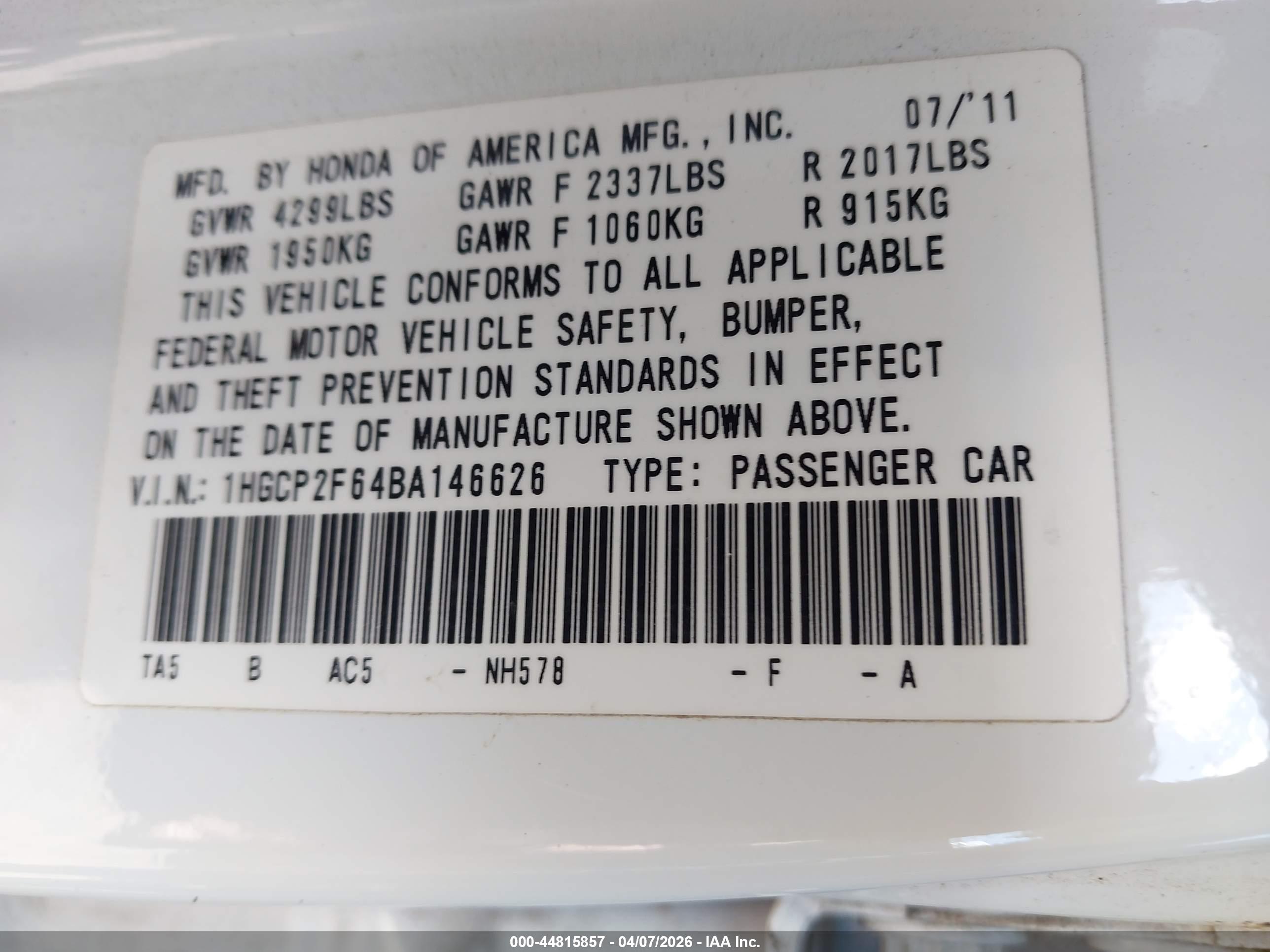 HONDA ACCORD image 9