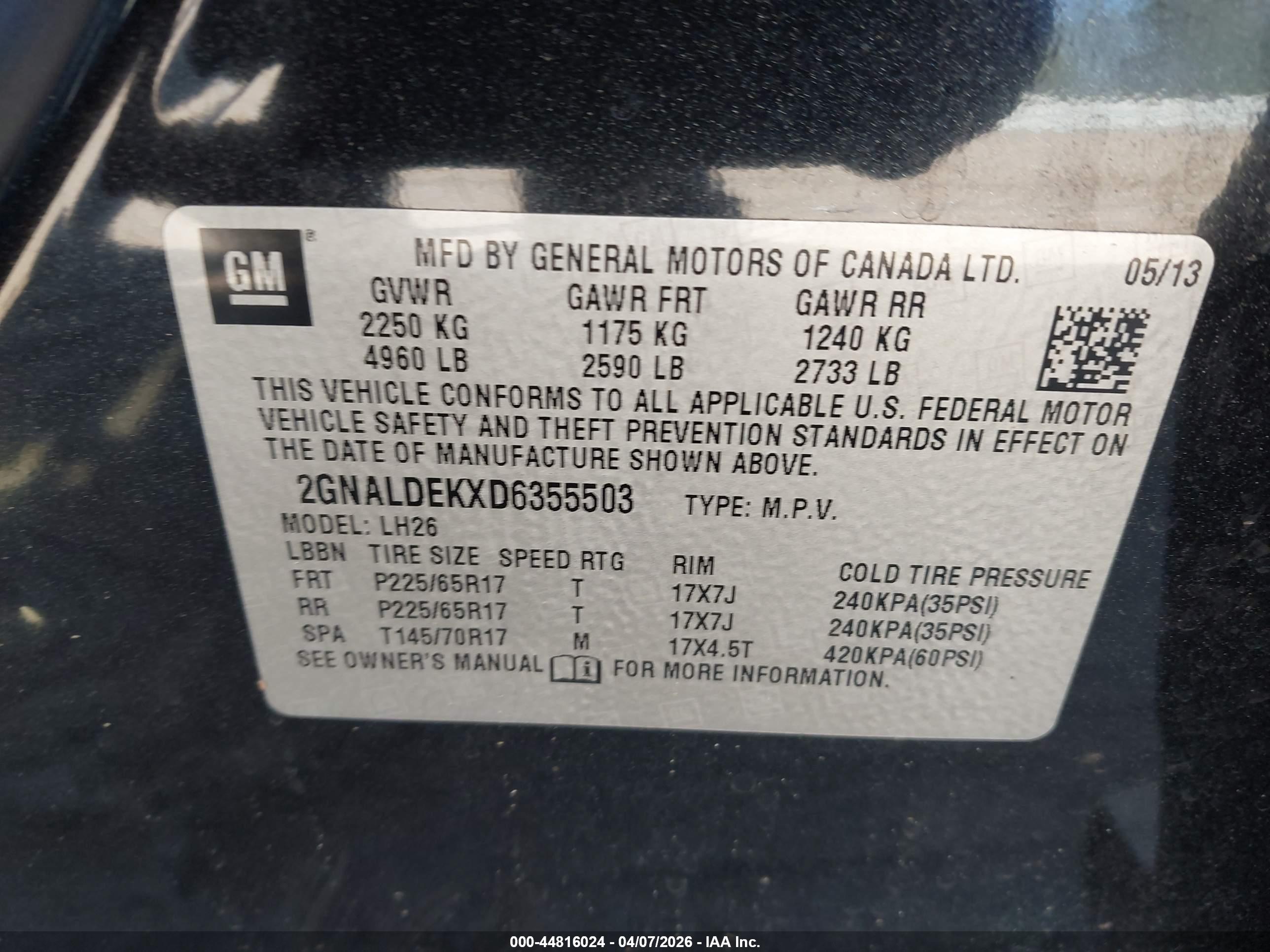 CHEVROLET EQUINOX image 9