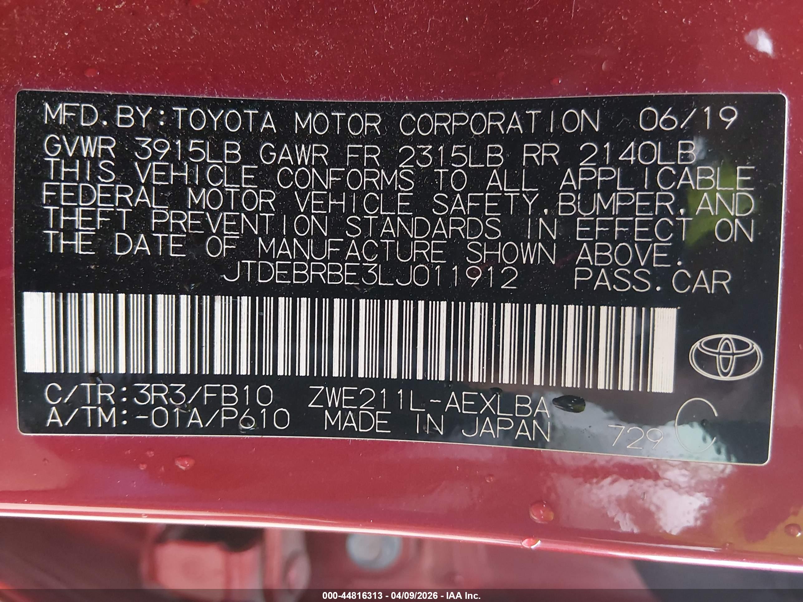 TOYOTA COROLLA image 9