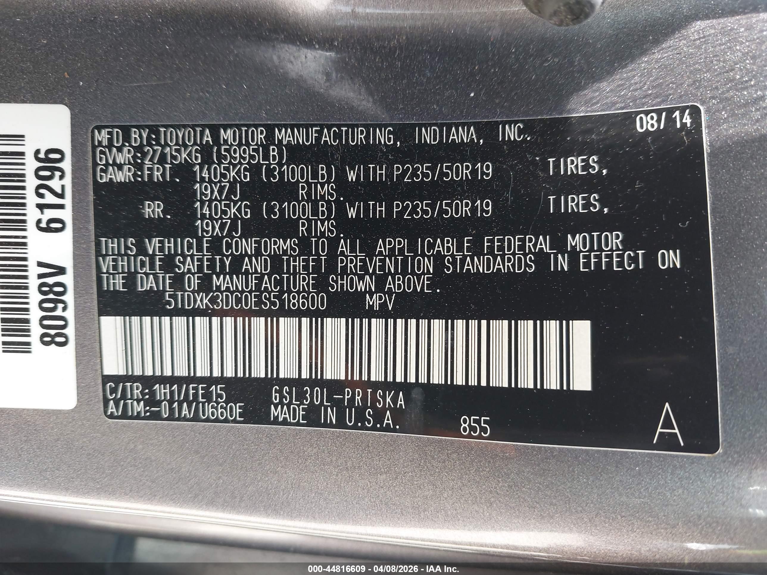 TOYOTA SIENNA image 9