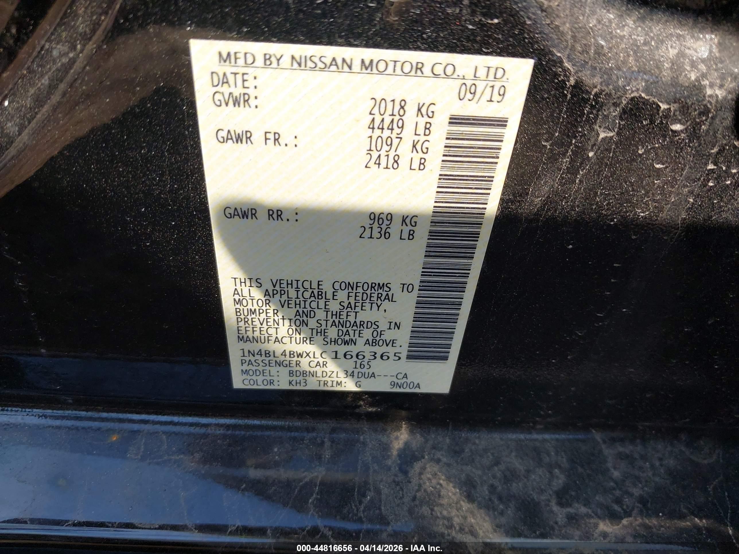 NISSAN ALTIMA image 9
