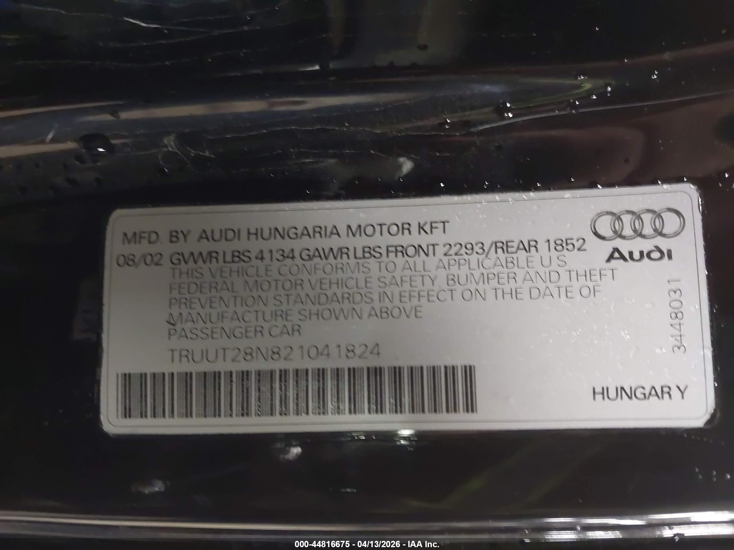 AUDI TT image 9