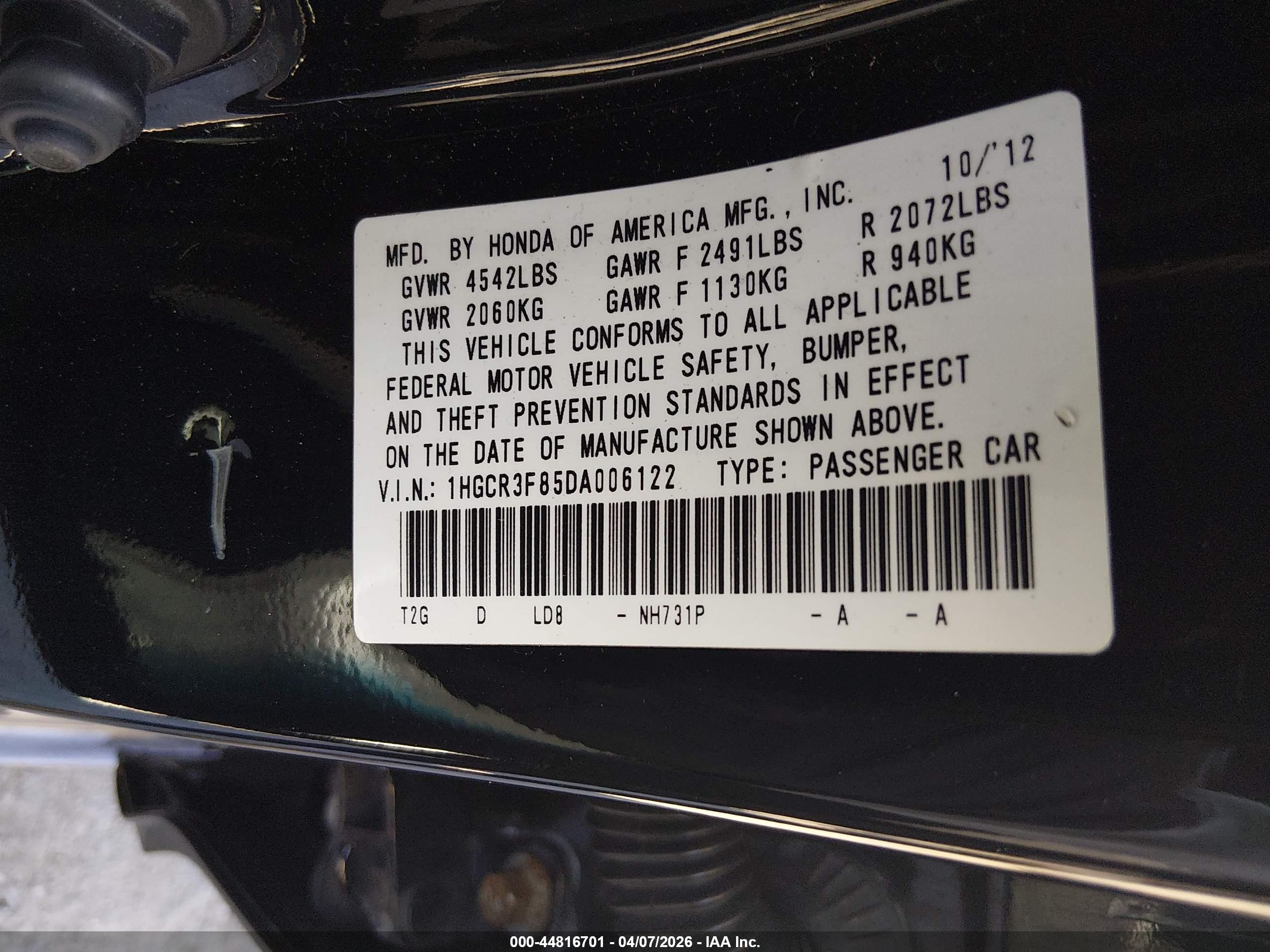 HONDA ACCORD image 9