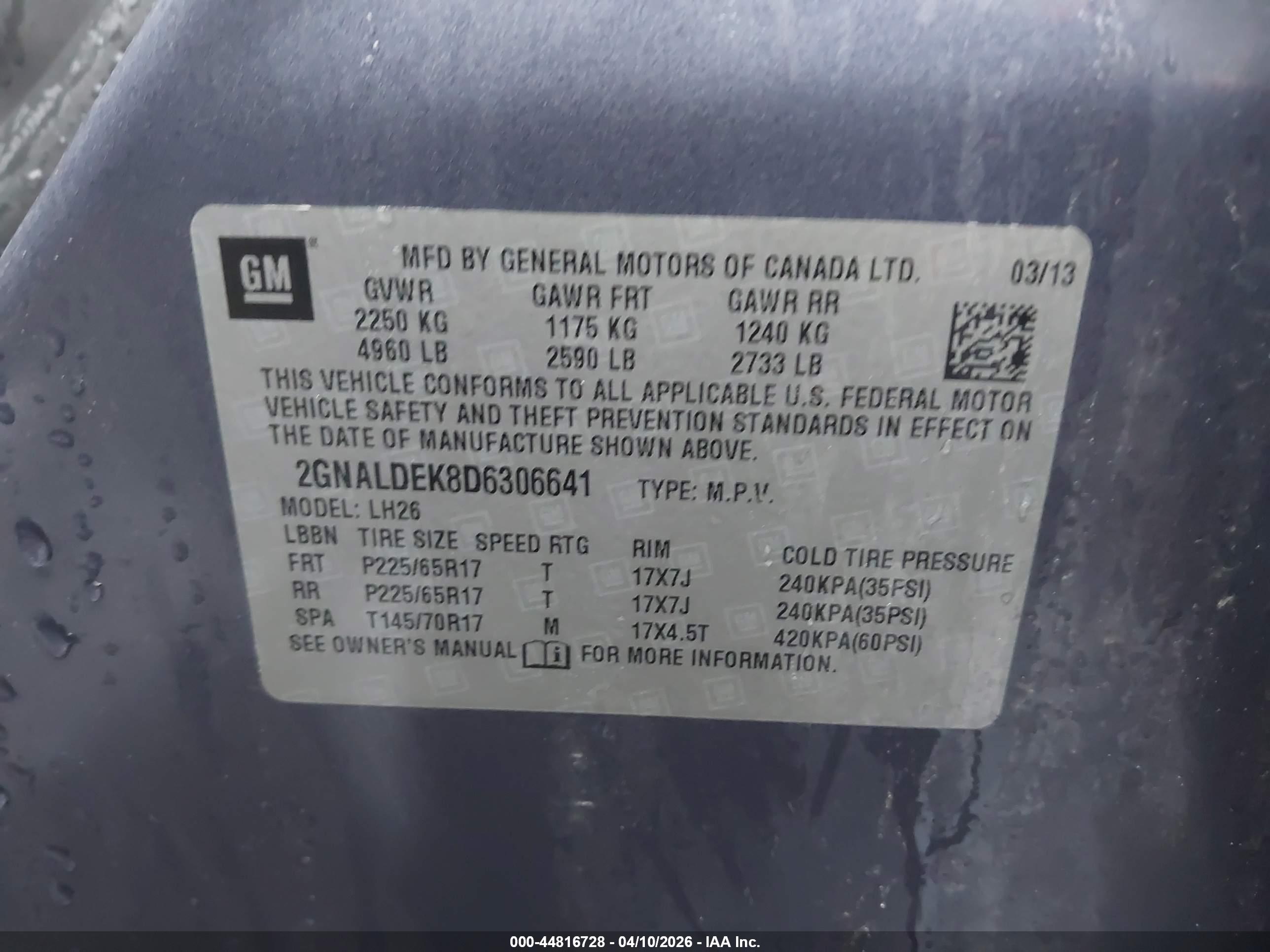 CHEVROLET EQUINOX image 9