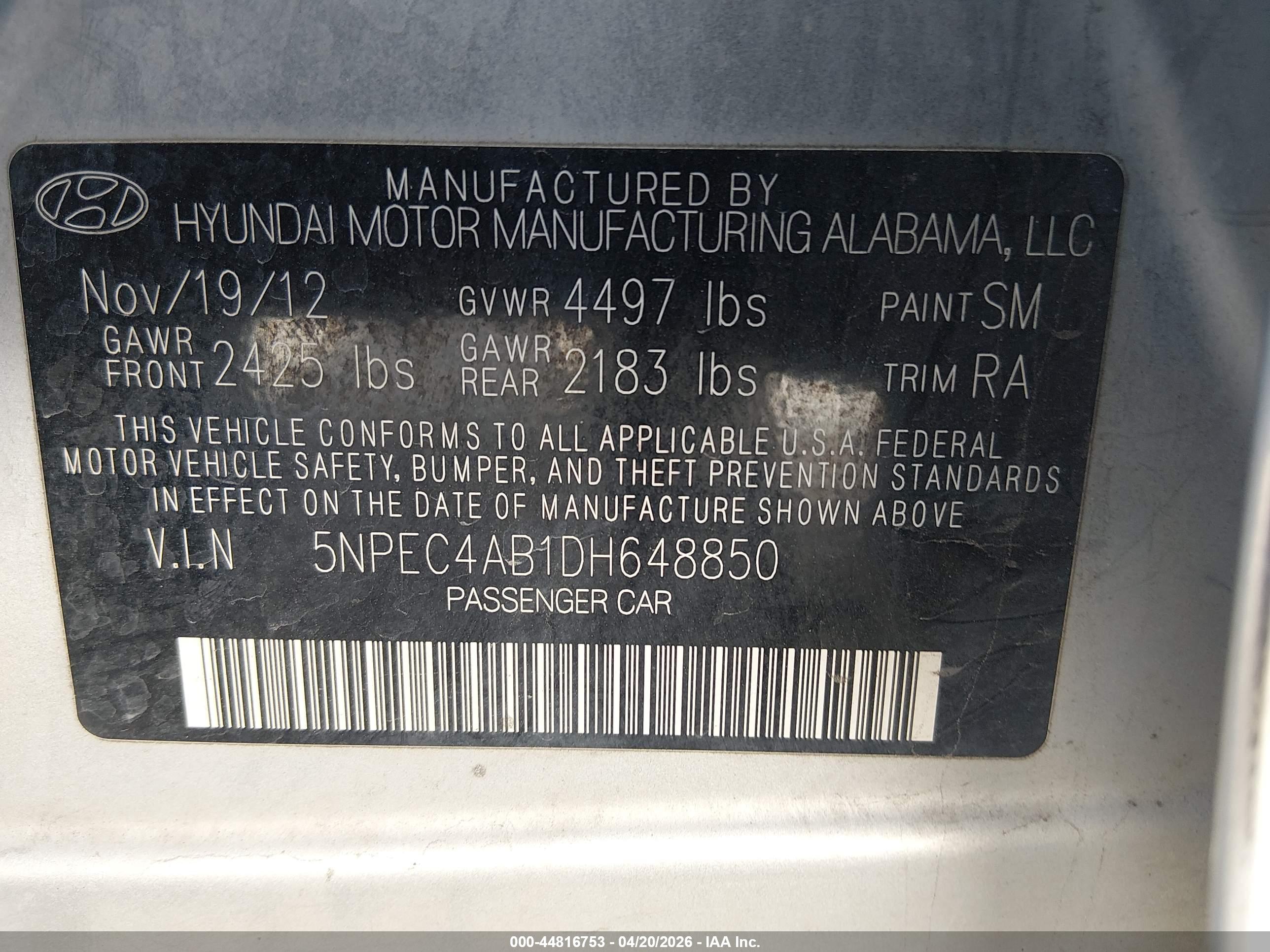HYUNDAI SONATA image 9