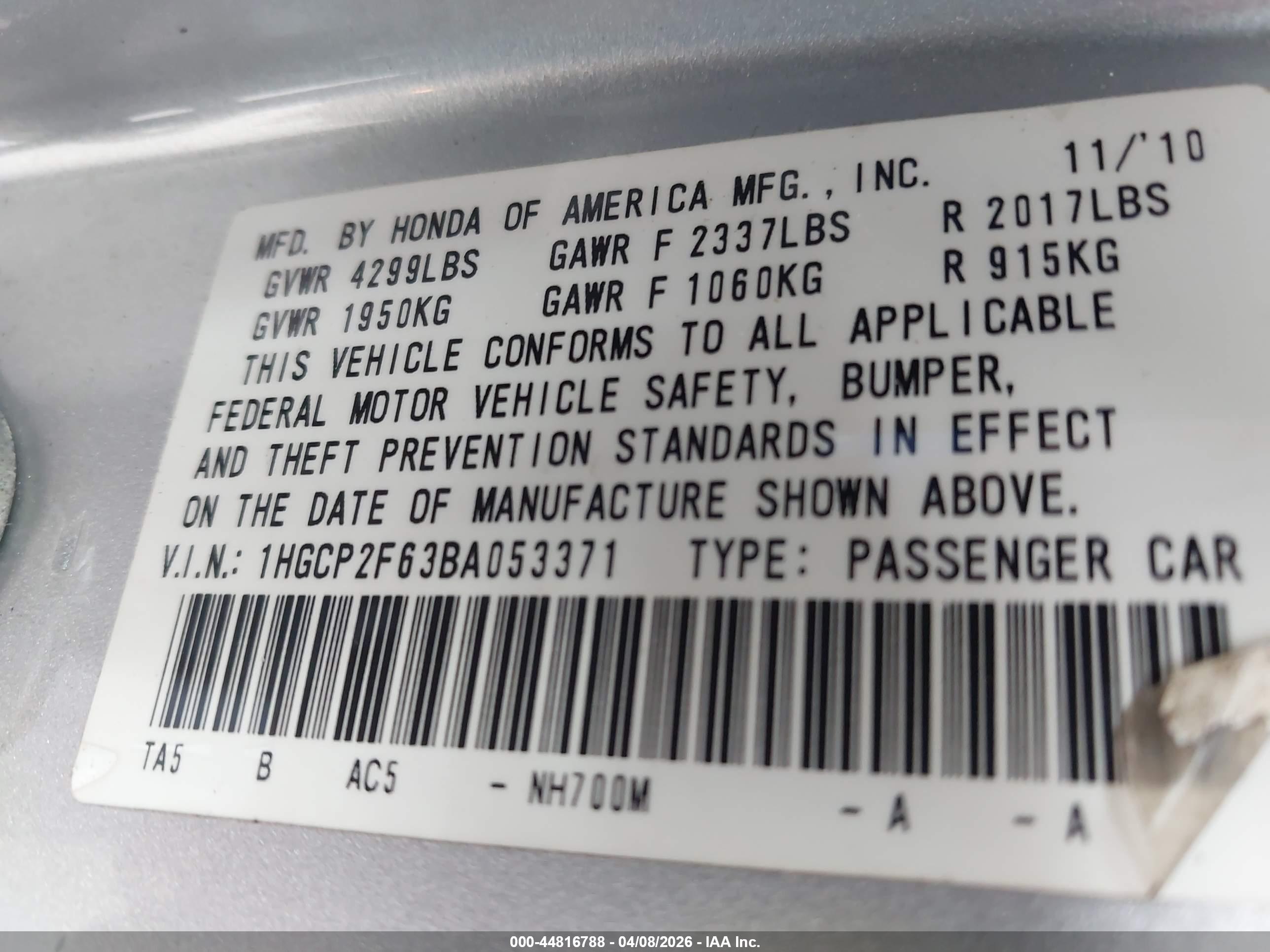 HONDA ACCORD image 9