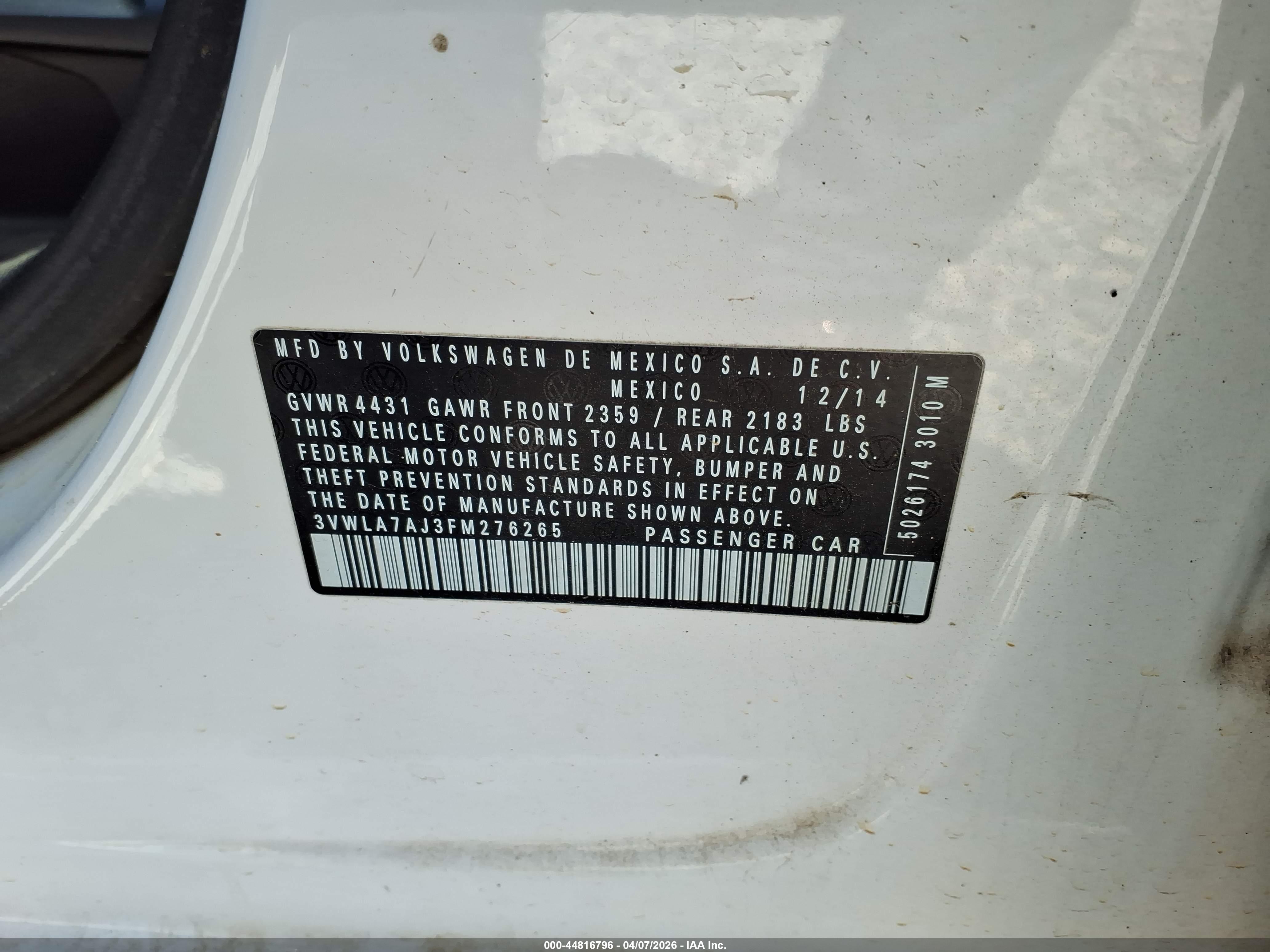 VOLKSWAGEN JETTA image 9