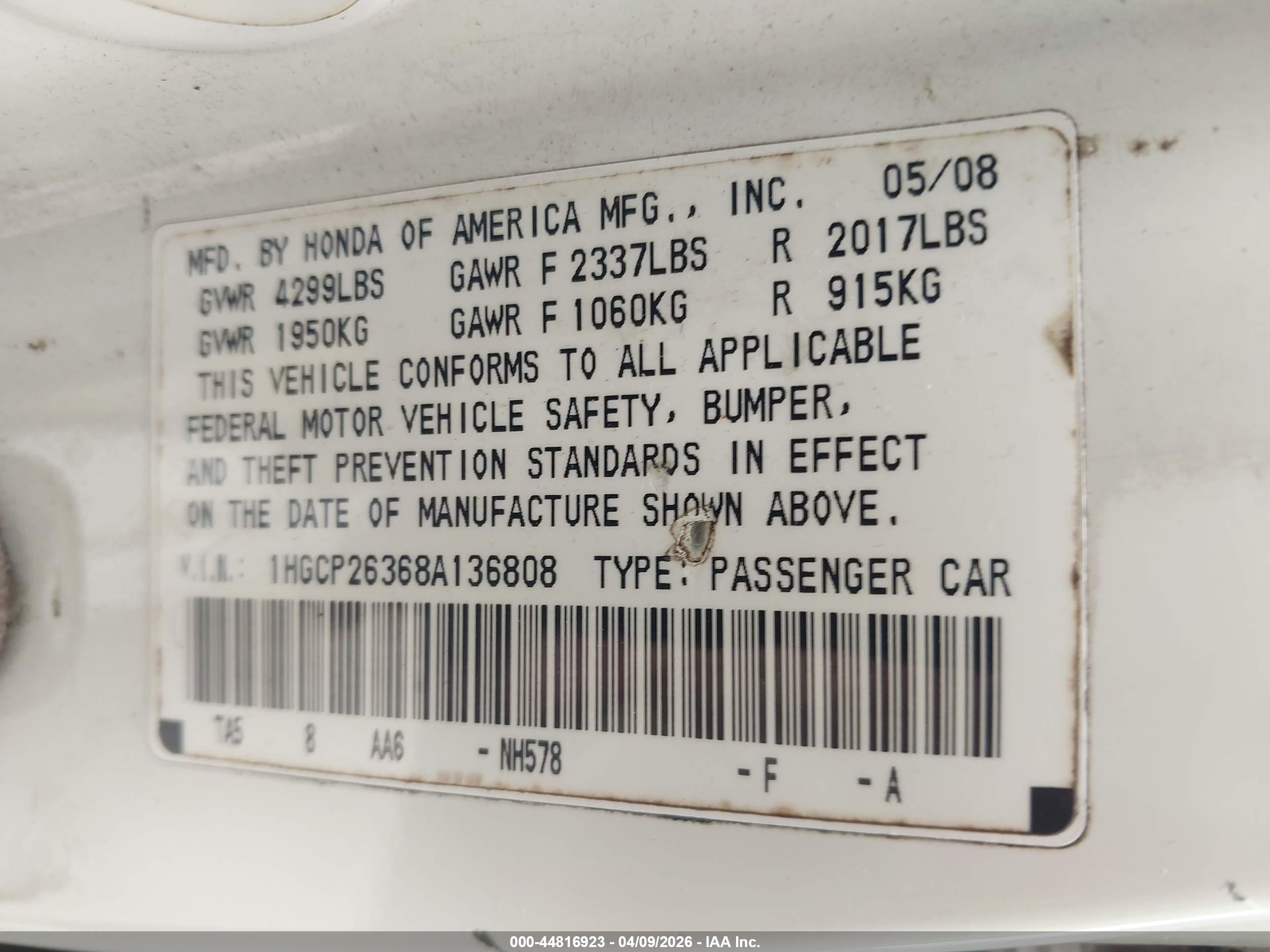 HONDA ACCORD image 9
