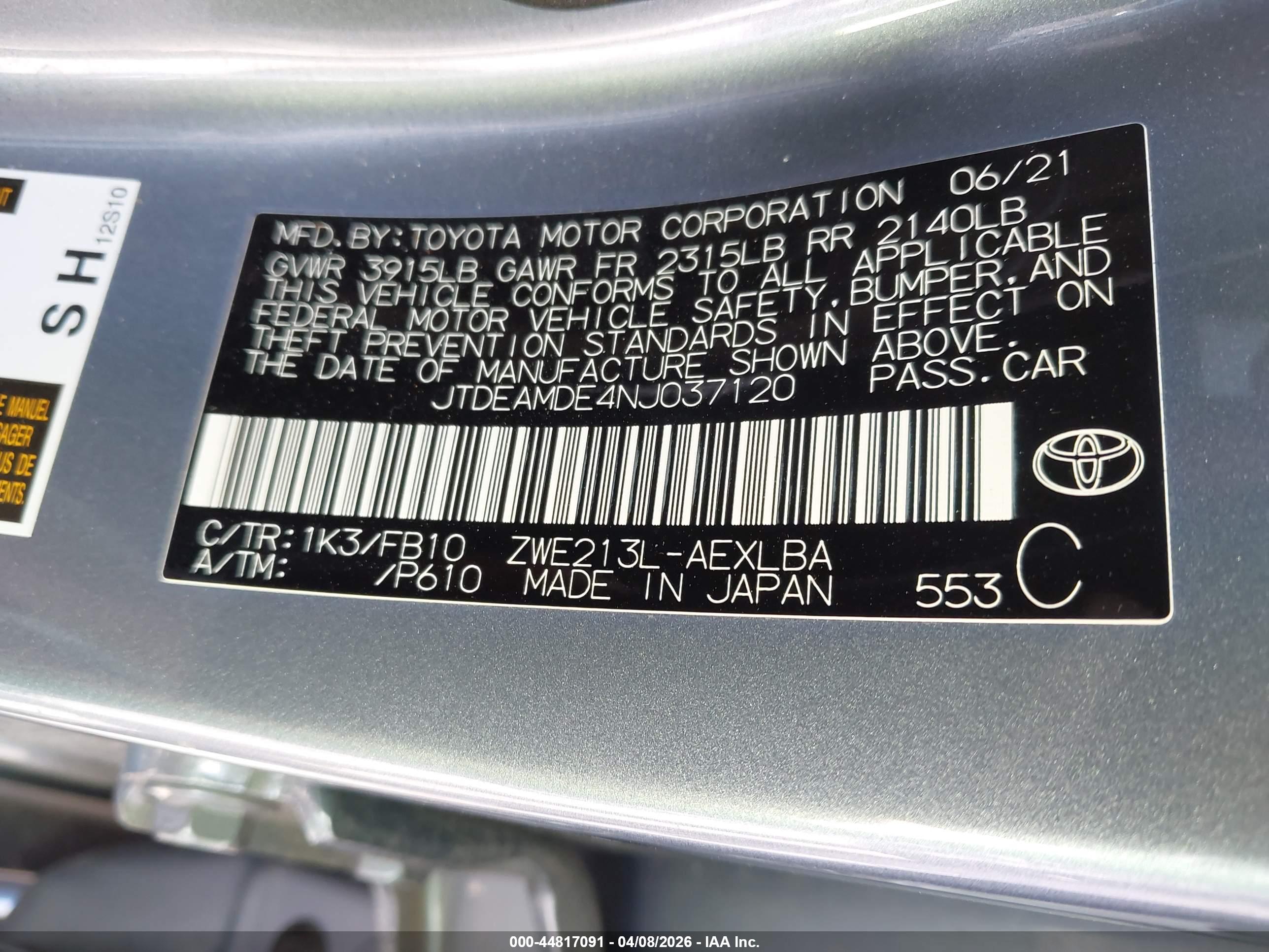 TOYOTA COROLLA image 9