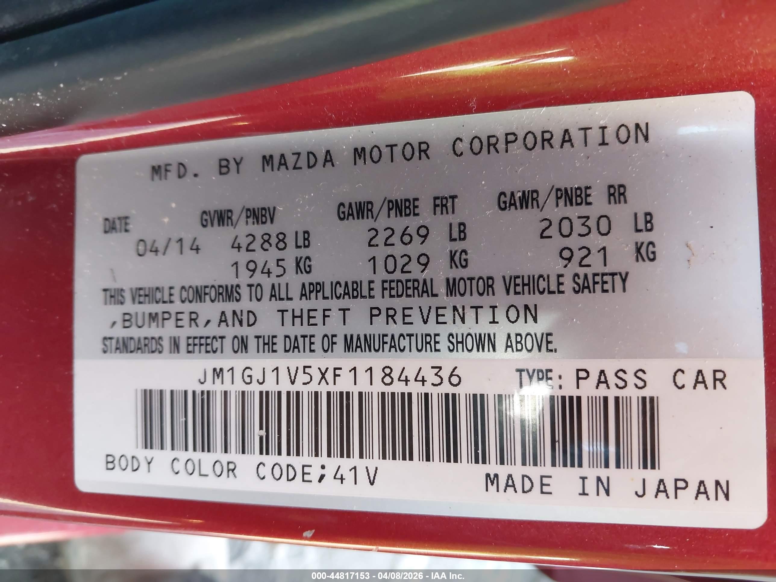 MAZDA MAZDA6 image 9