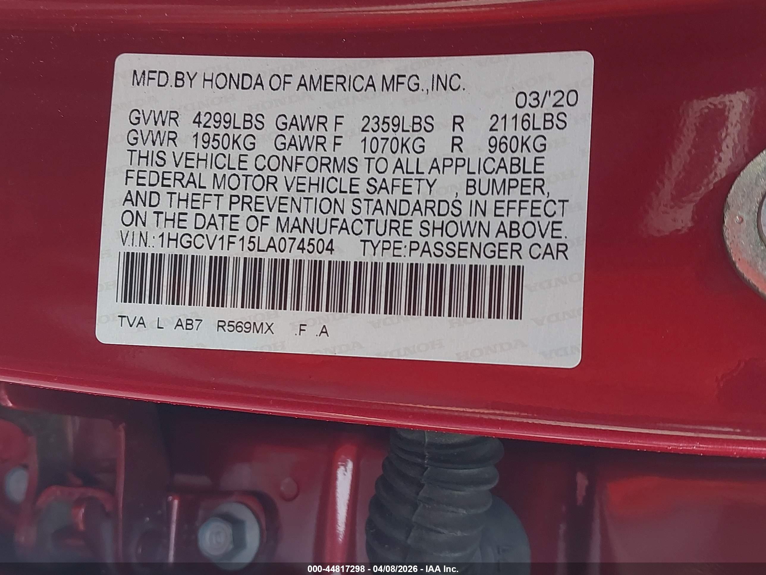 HONDA ACCORD image 9