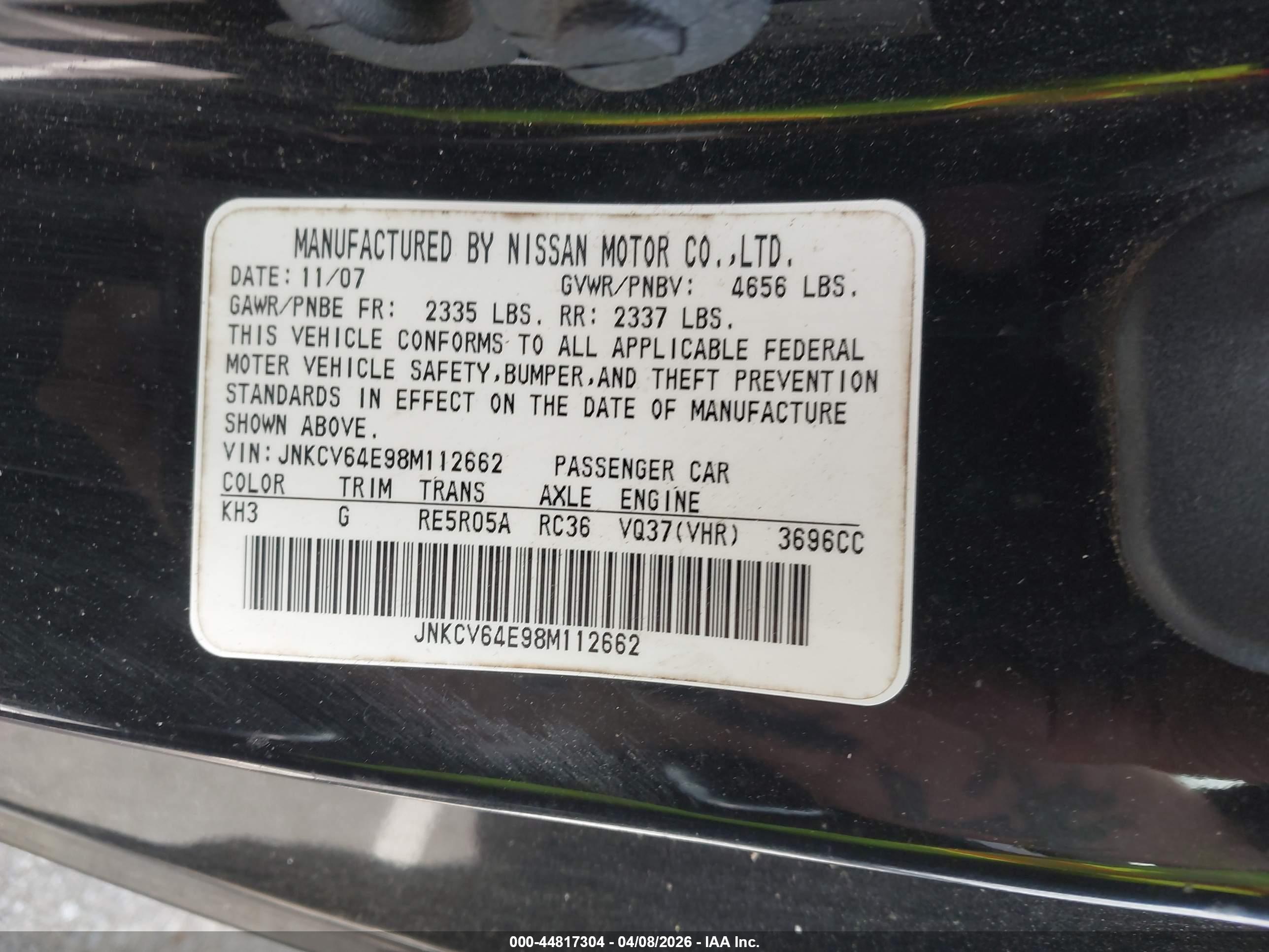 INFINITI G37 image 9