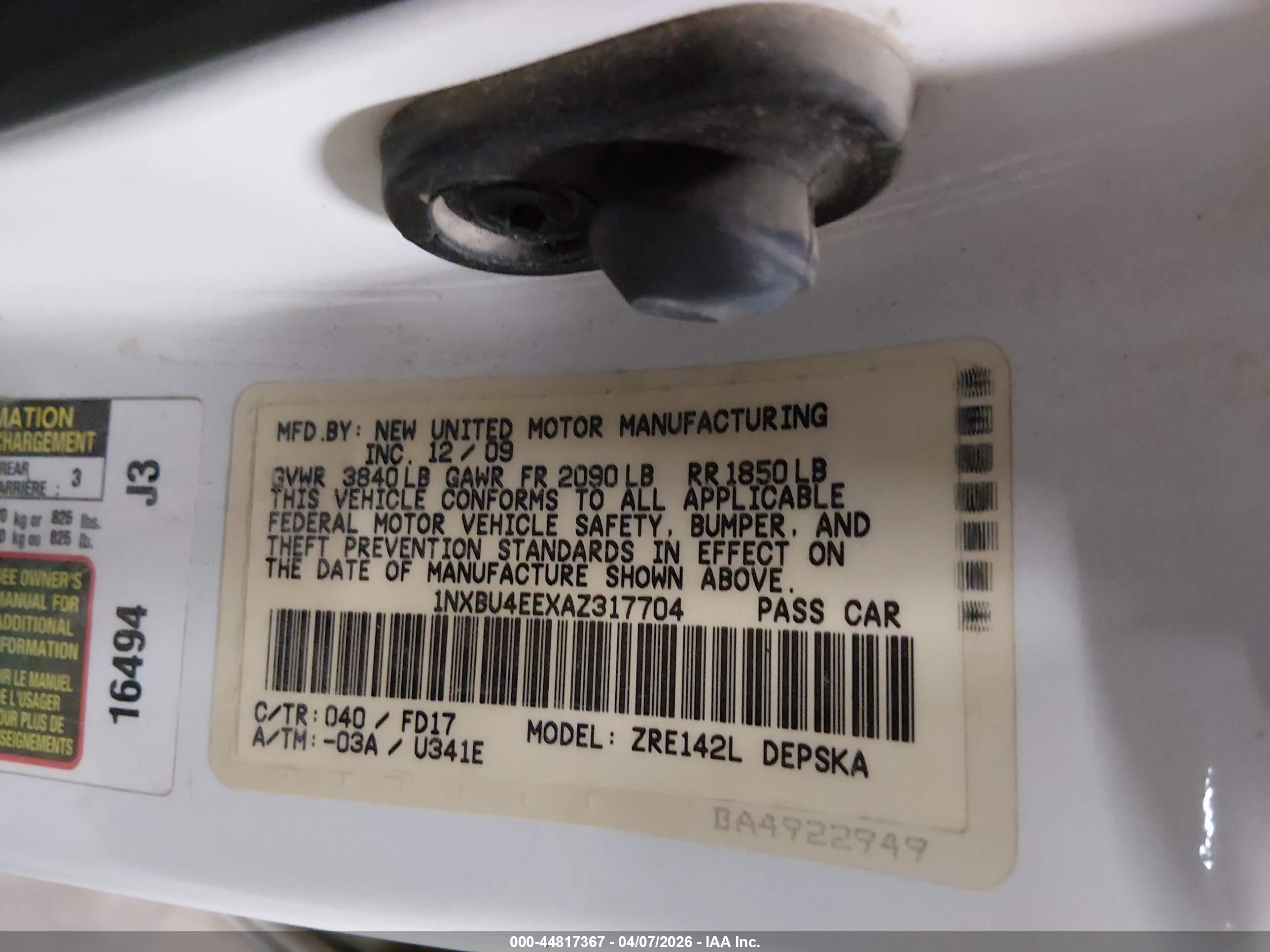 TOYOTA COROLLA image 9
