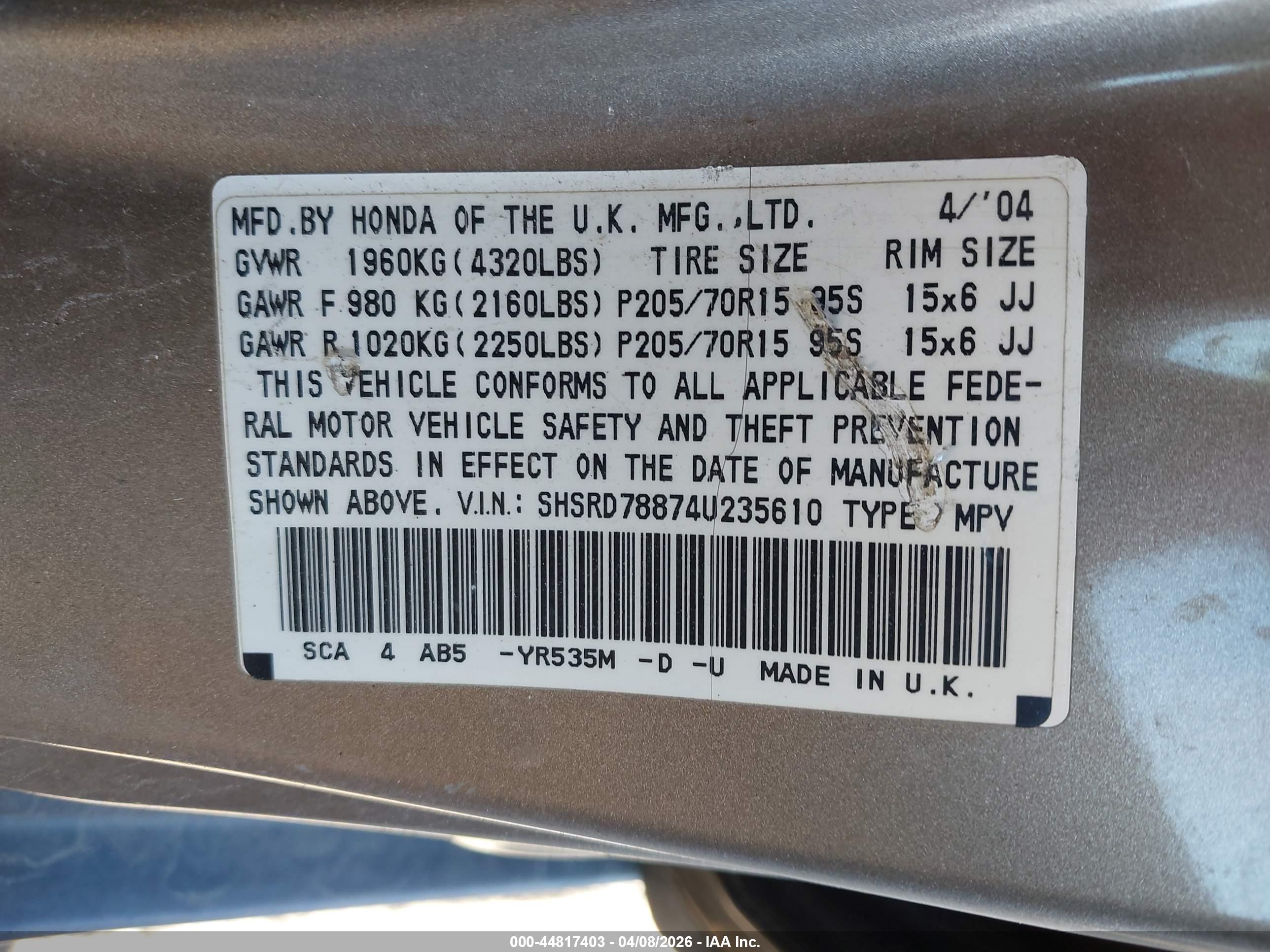 HONDA CR-V image 9