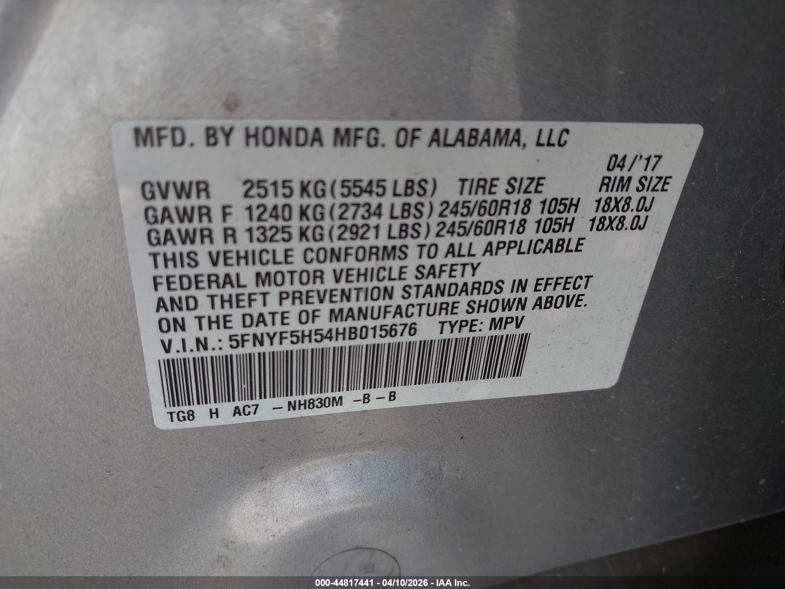 HONDA PILOT image 9