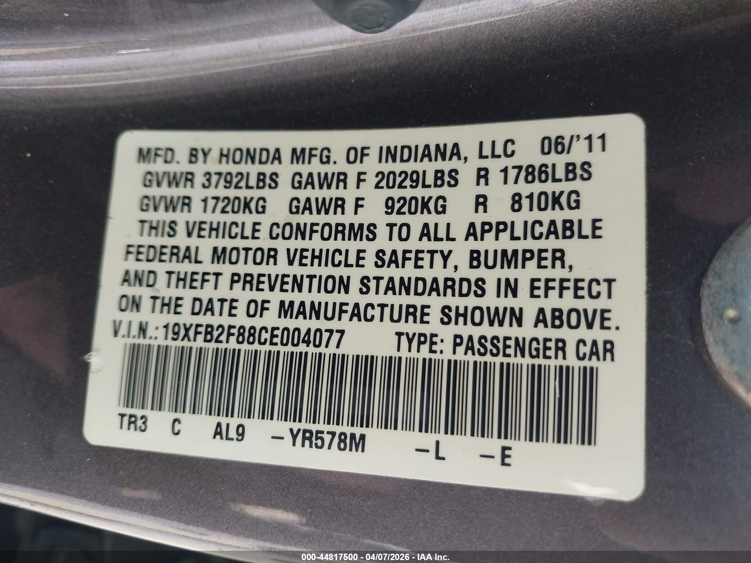 HONDA CIVIC image 9