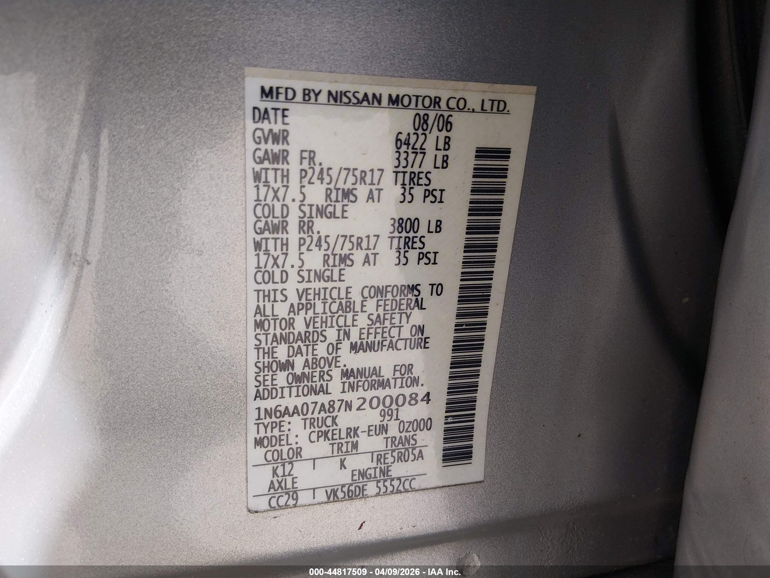 NISSAN TITAN image 9