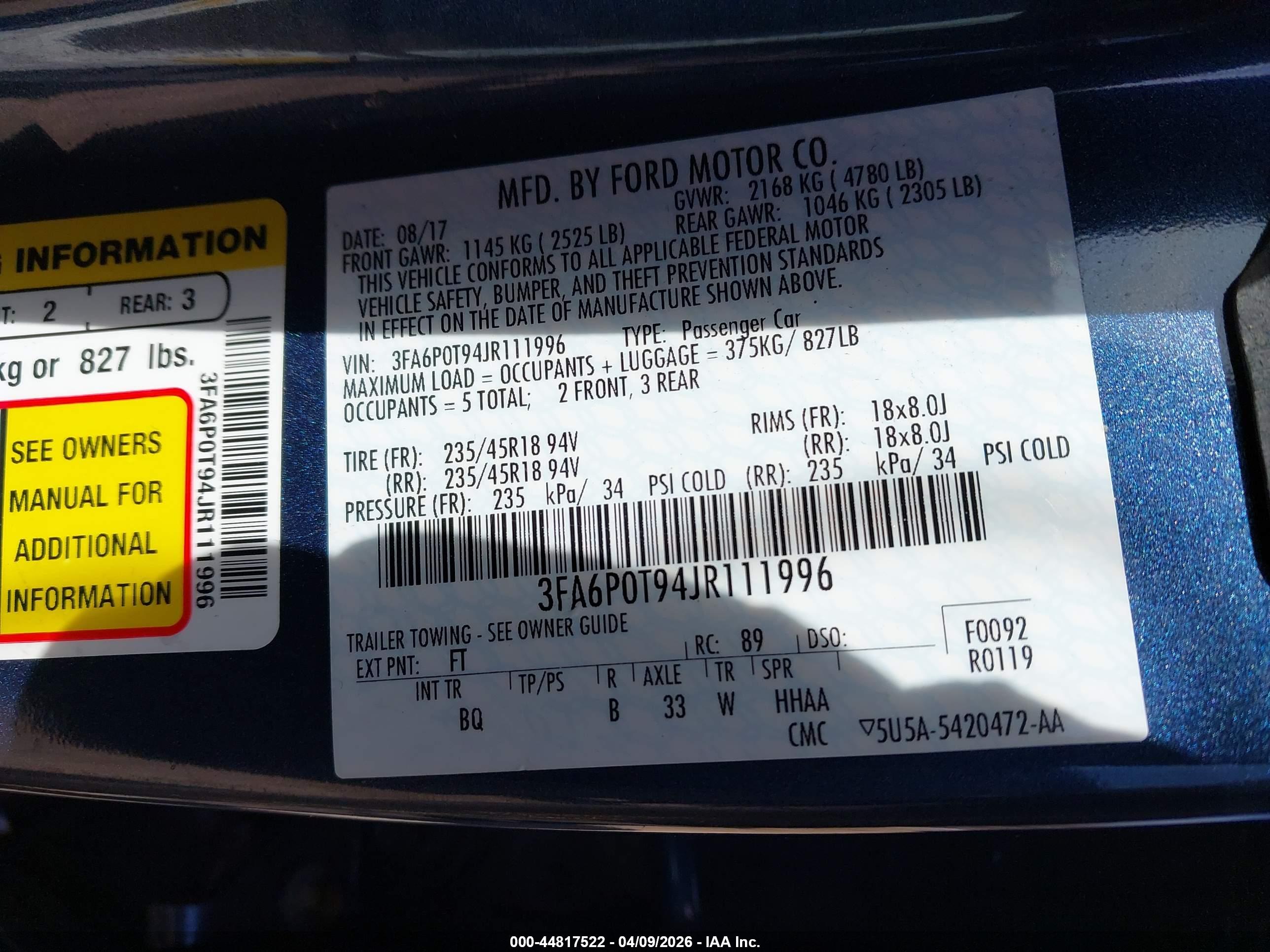 FORD FUSION image 9