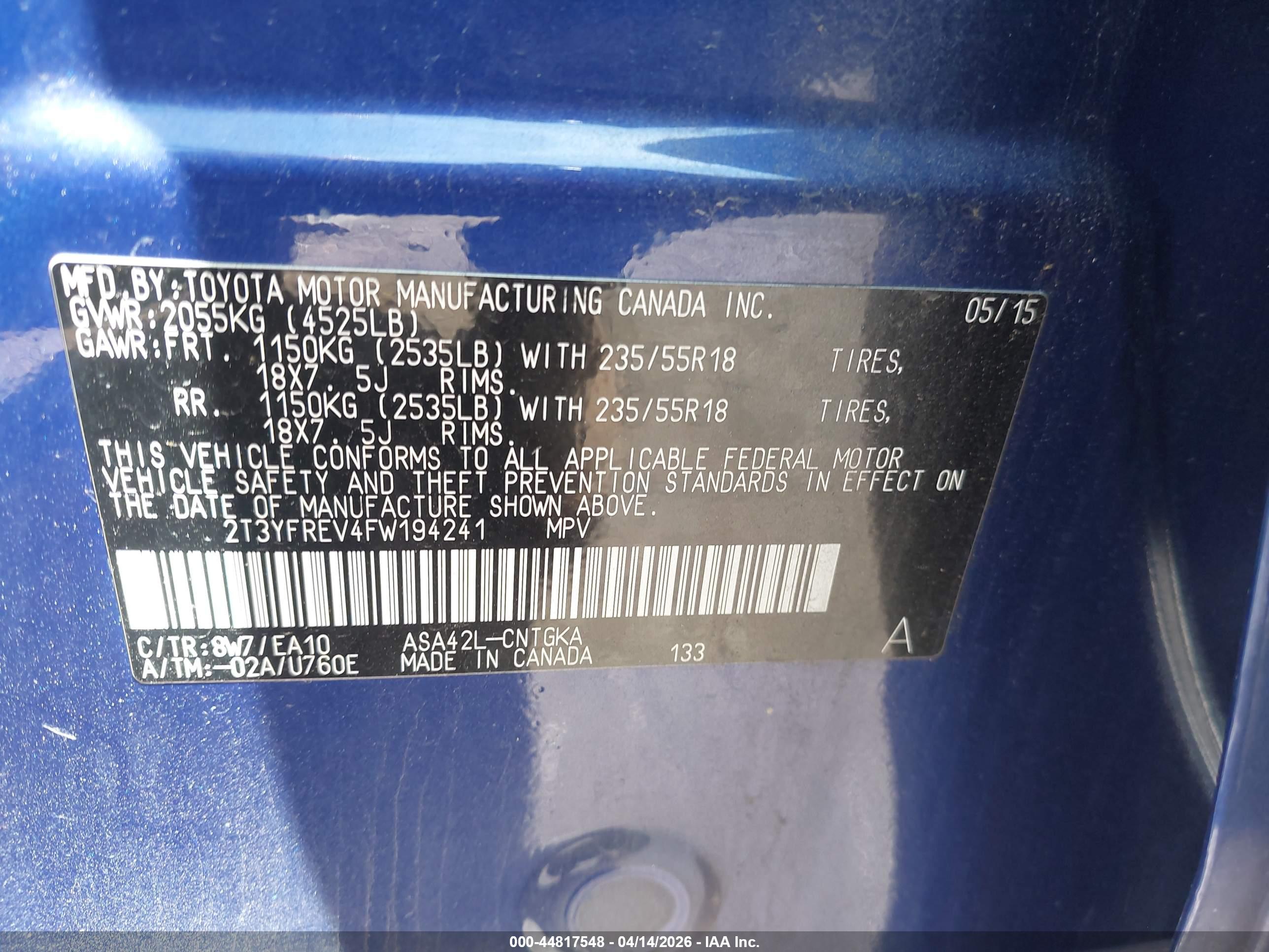 TOYOTA RAV4 image 9