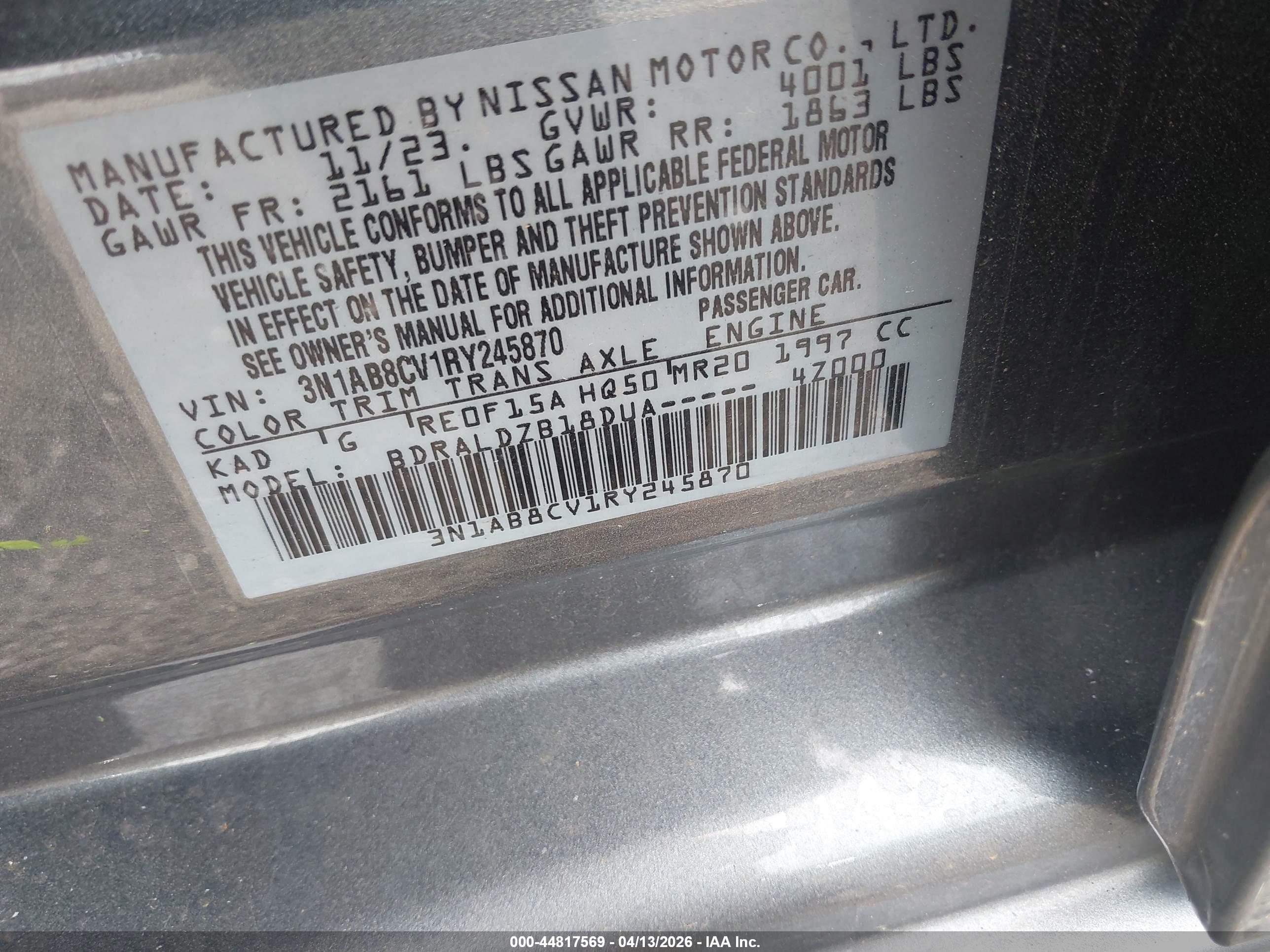 NISSAN SENTRA image 9