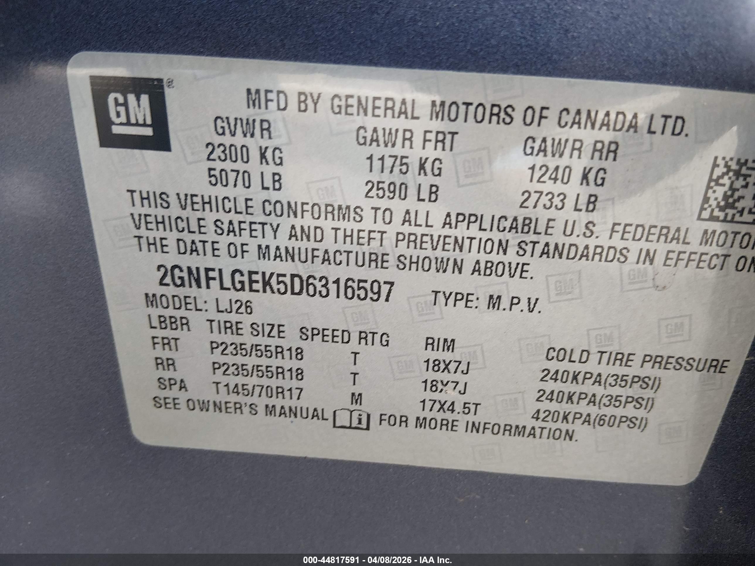 CHEVROLET EQUINOX image 9