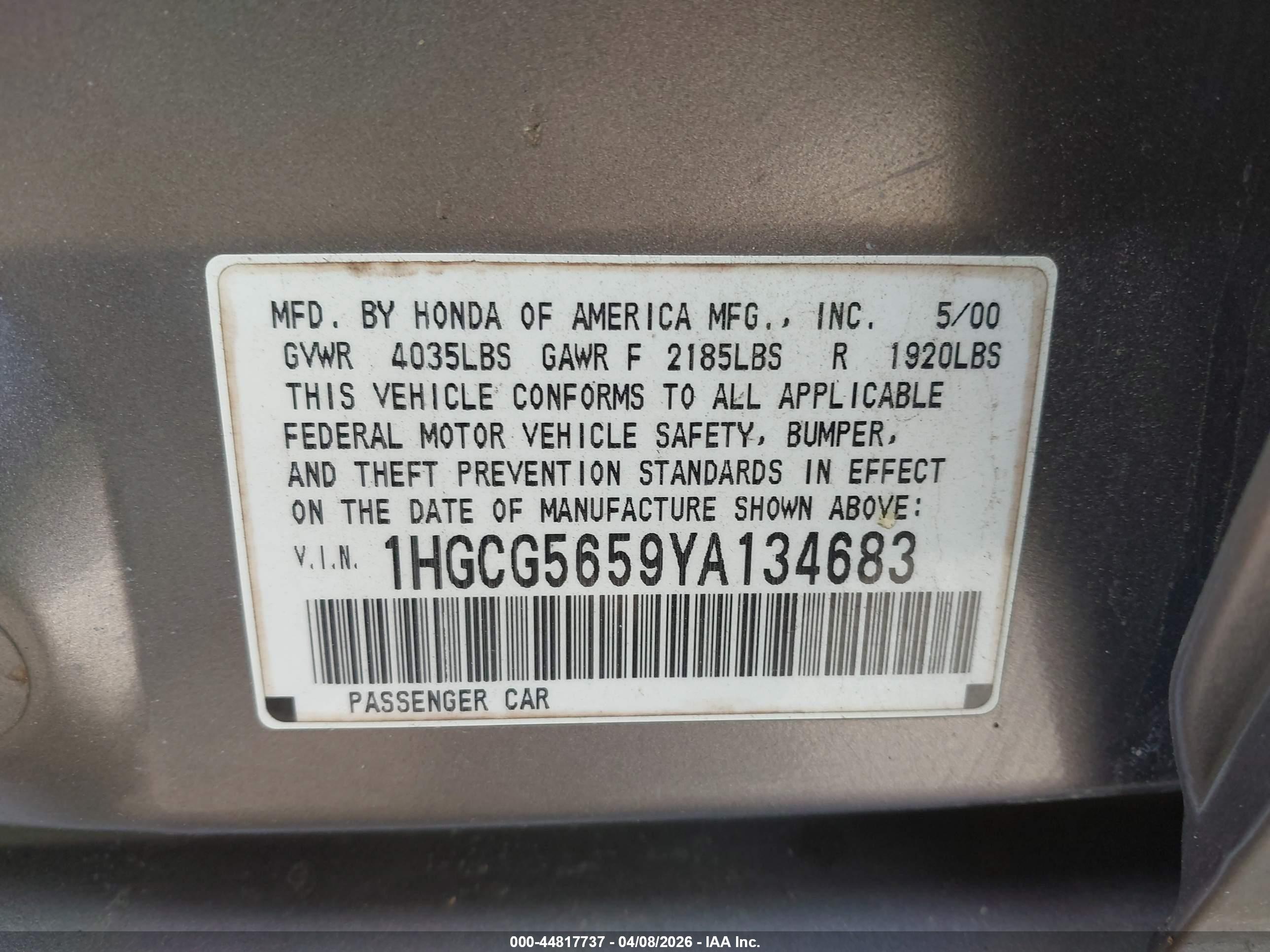 HONDA ACCORD image 9