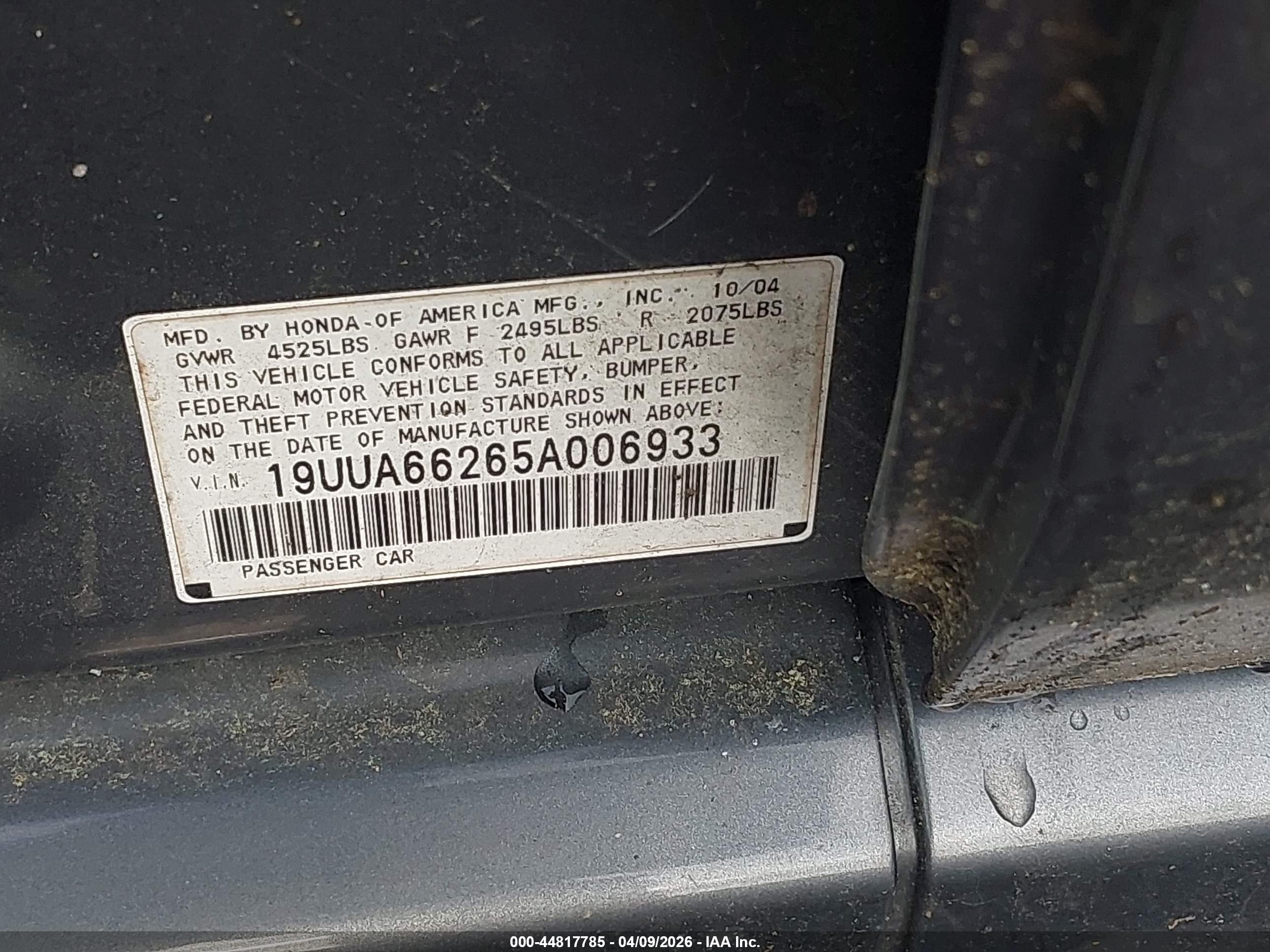 ACURA TL image 9