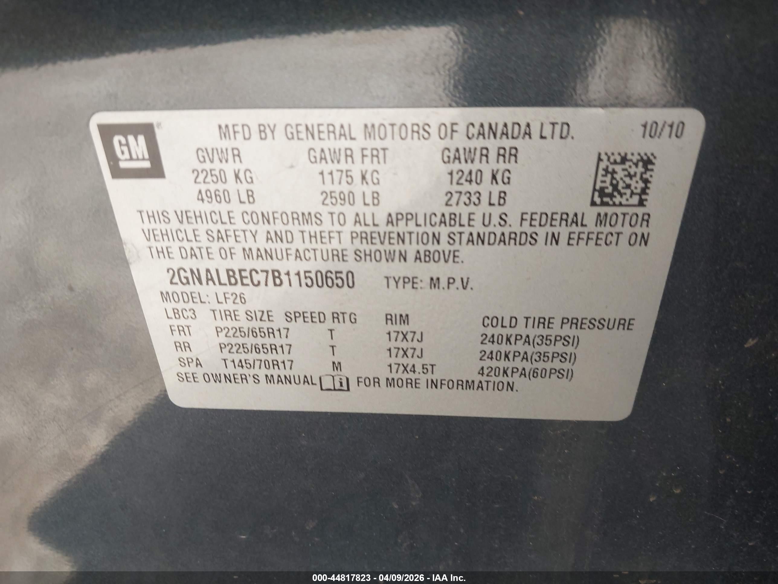 CHEVROLET EQUINOX image 9