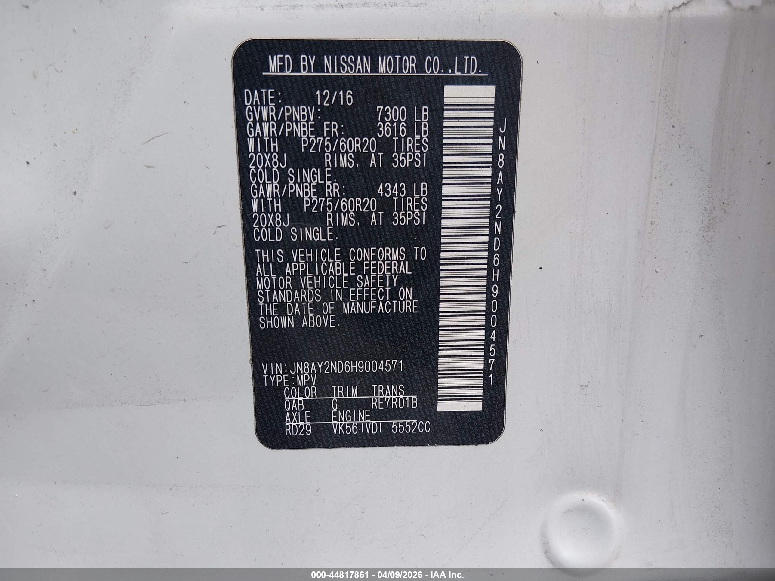 NISSAN ARMADA image 9