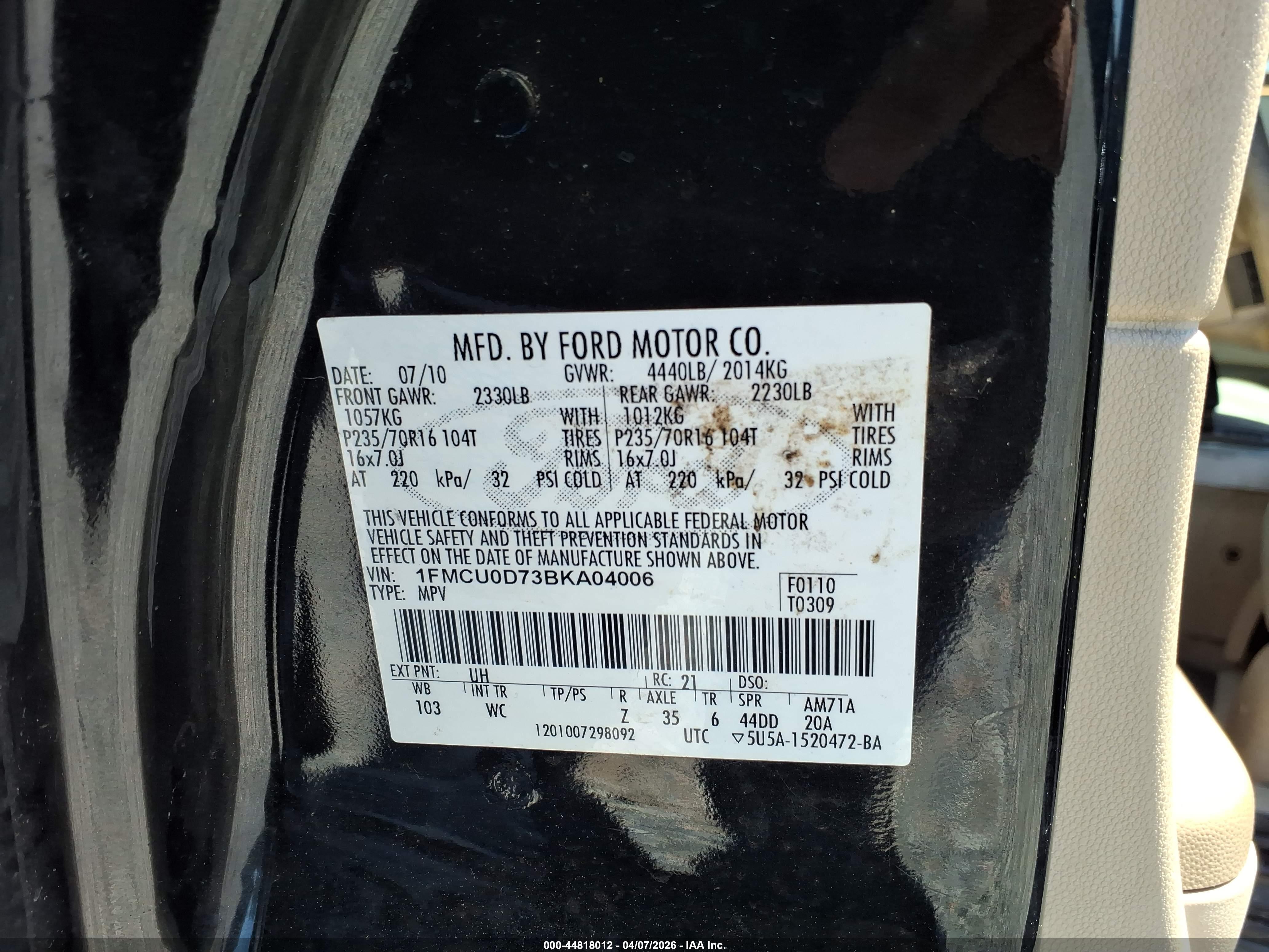 FORD ESCAPE image 9